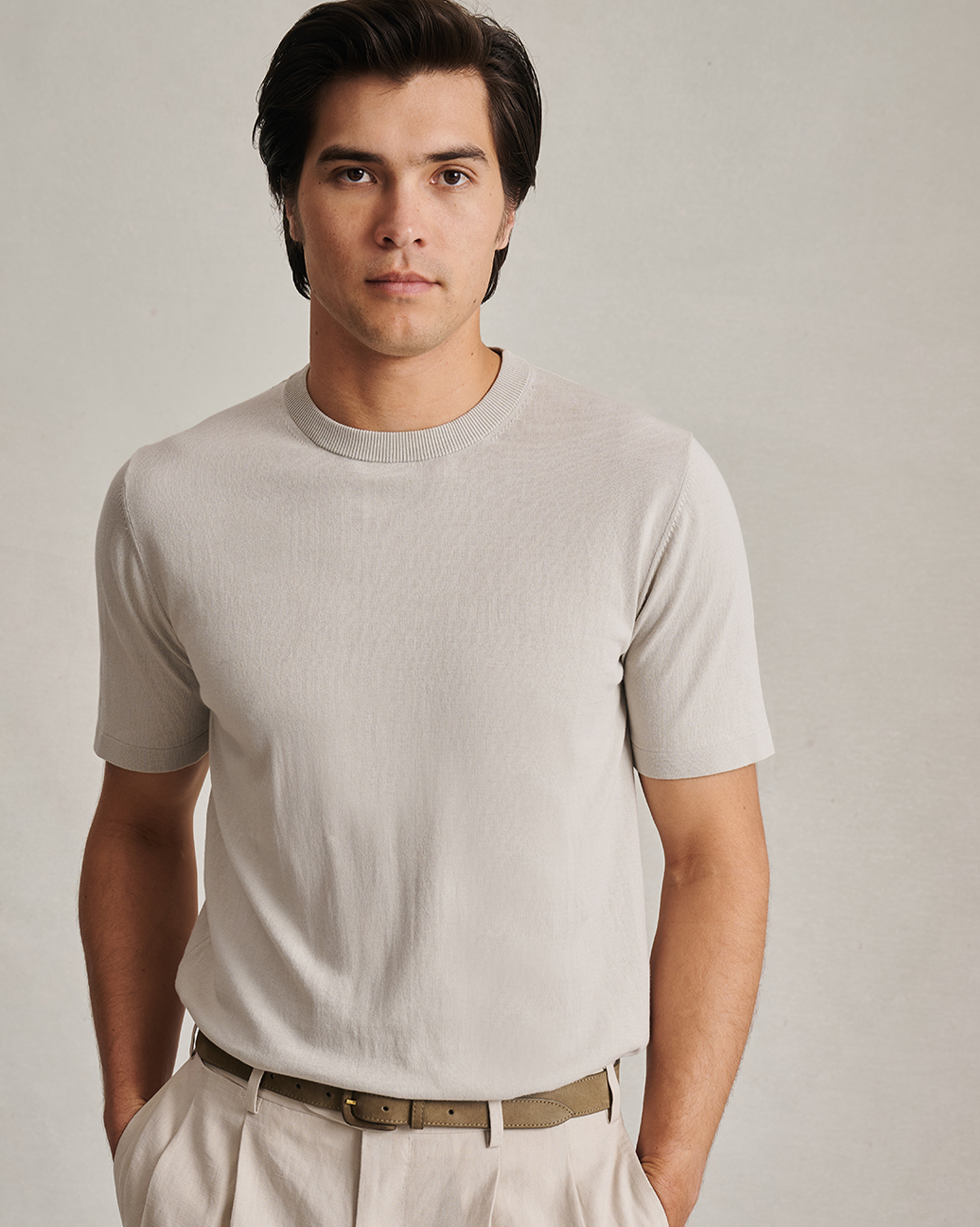 Ice Cotton Tee - Greige