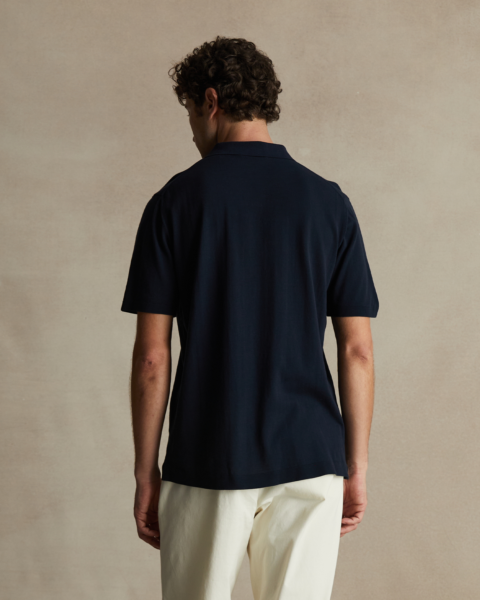 Ice Cotton Polo - Navy