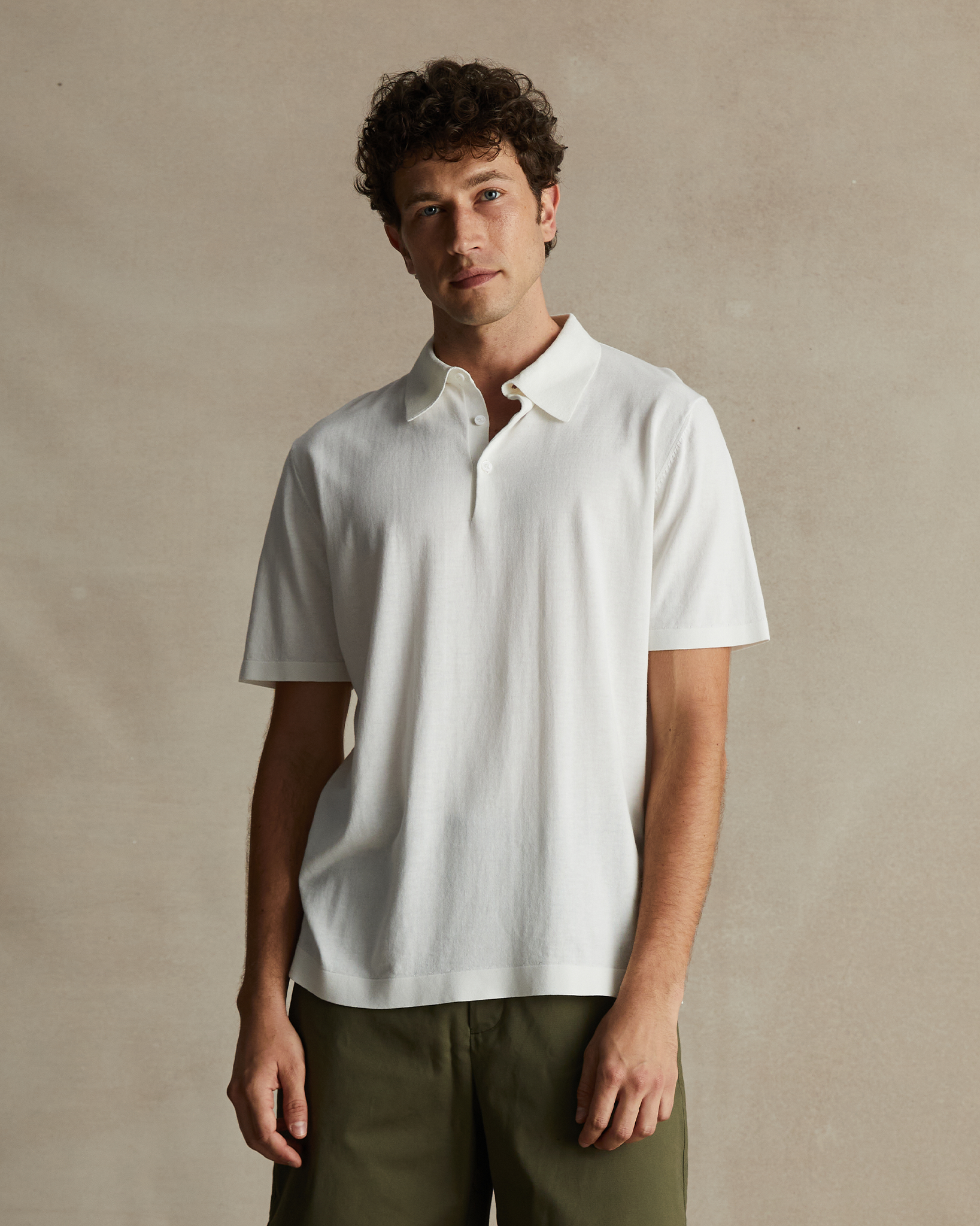 Ice Cotton Polo - Off White