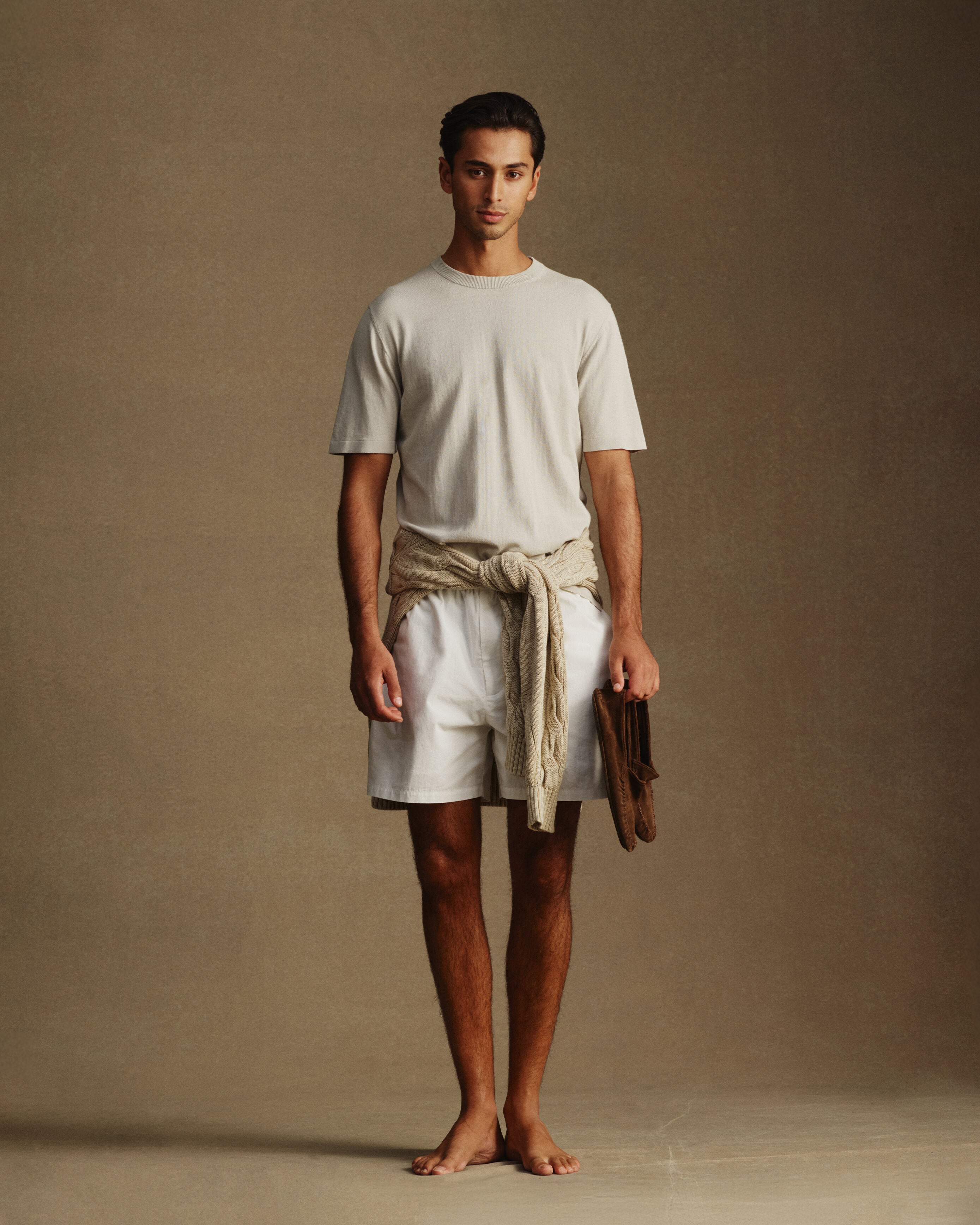 Leisure Short - White Poplin