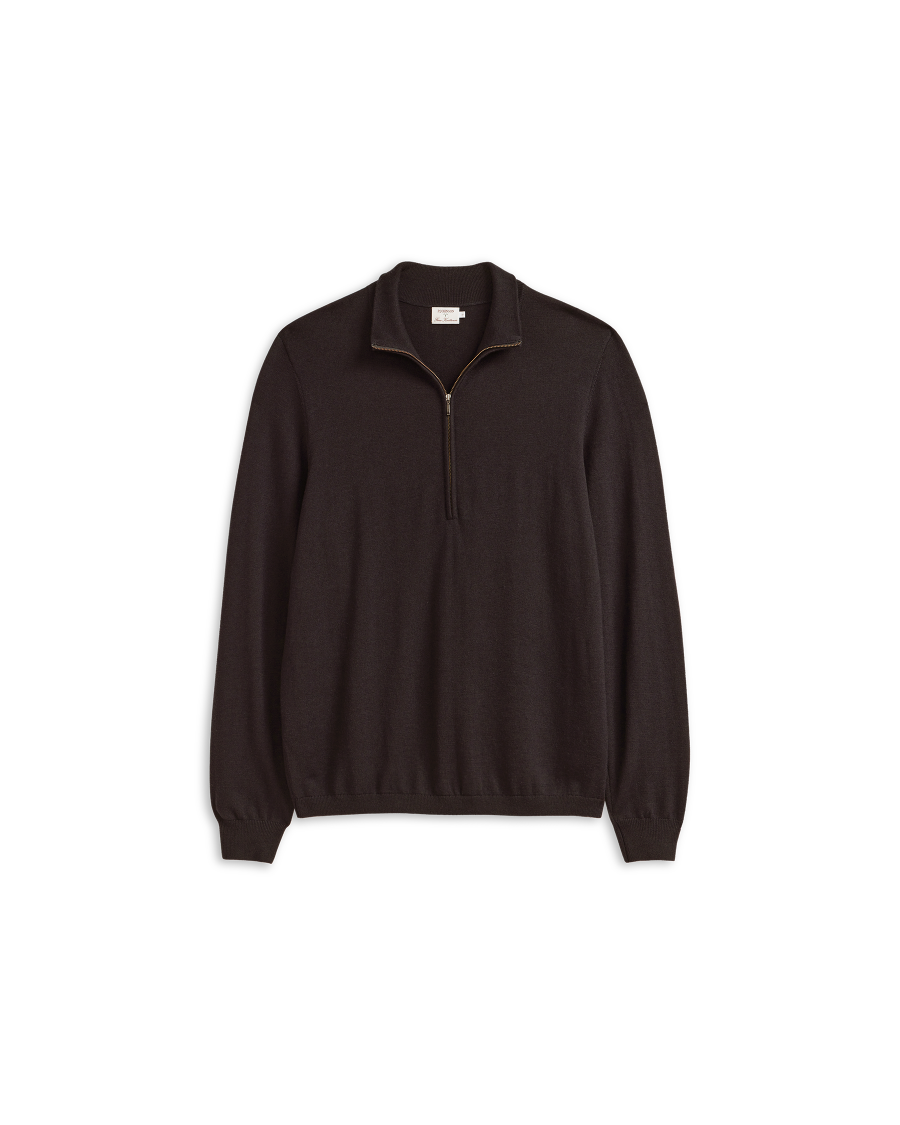 Merino Quarter Zip - Espresso