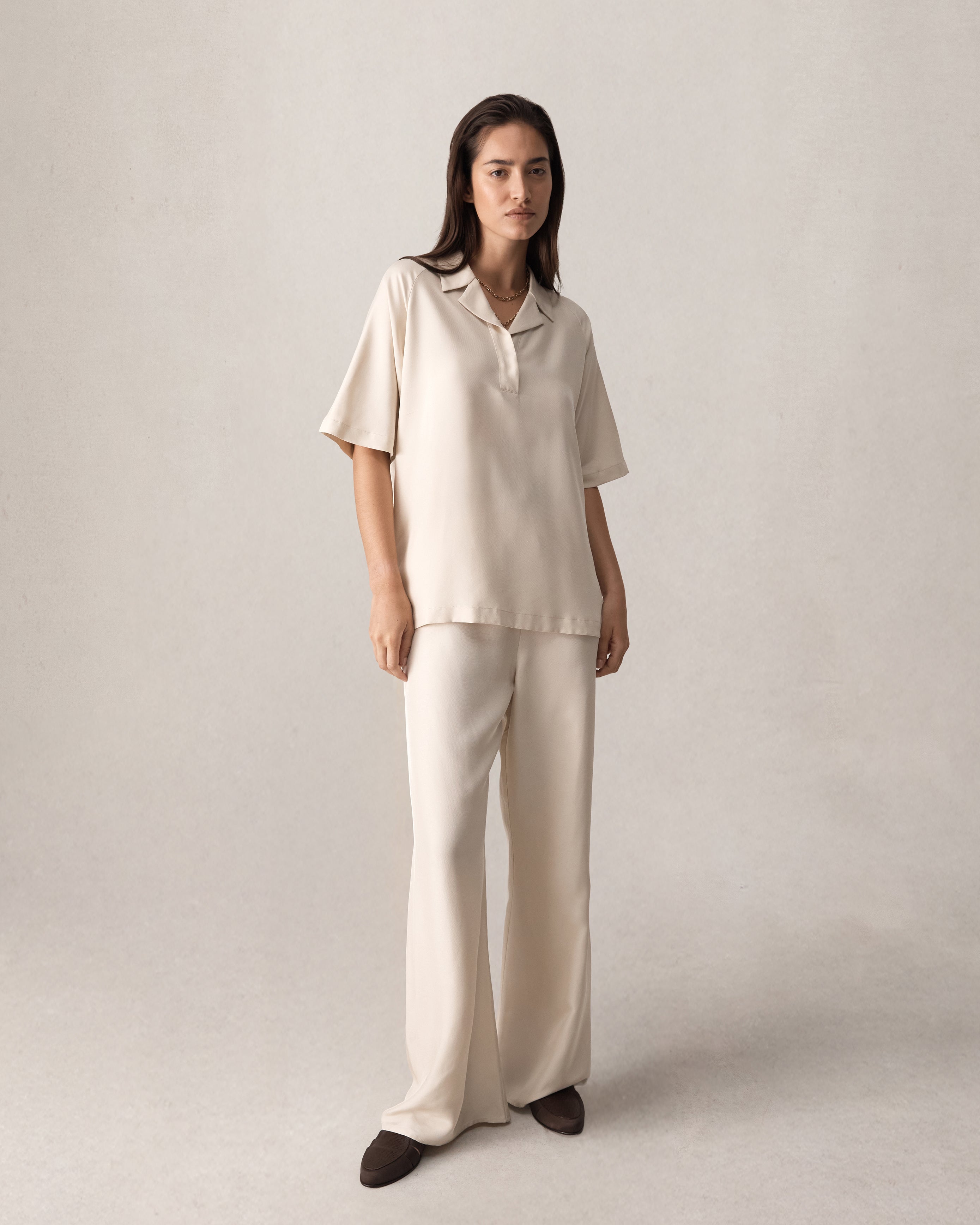 Montana Baseball Shirt - Beige Dupioni