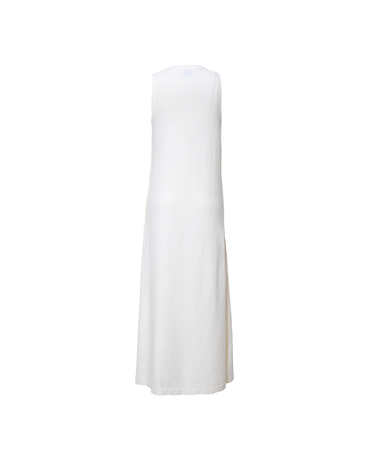 Crepe Knit Button Dress - Off White