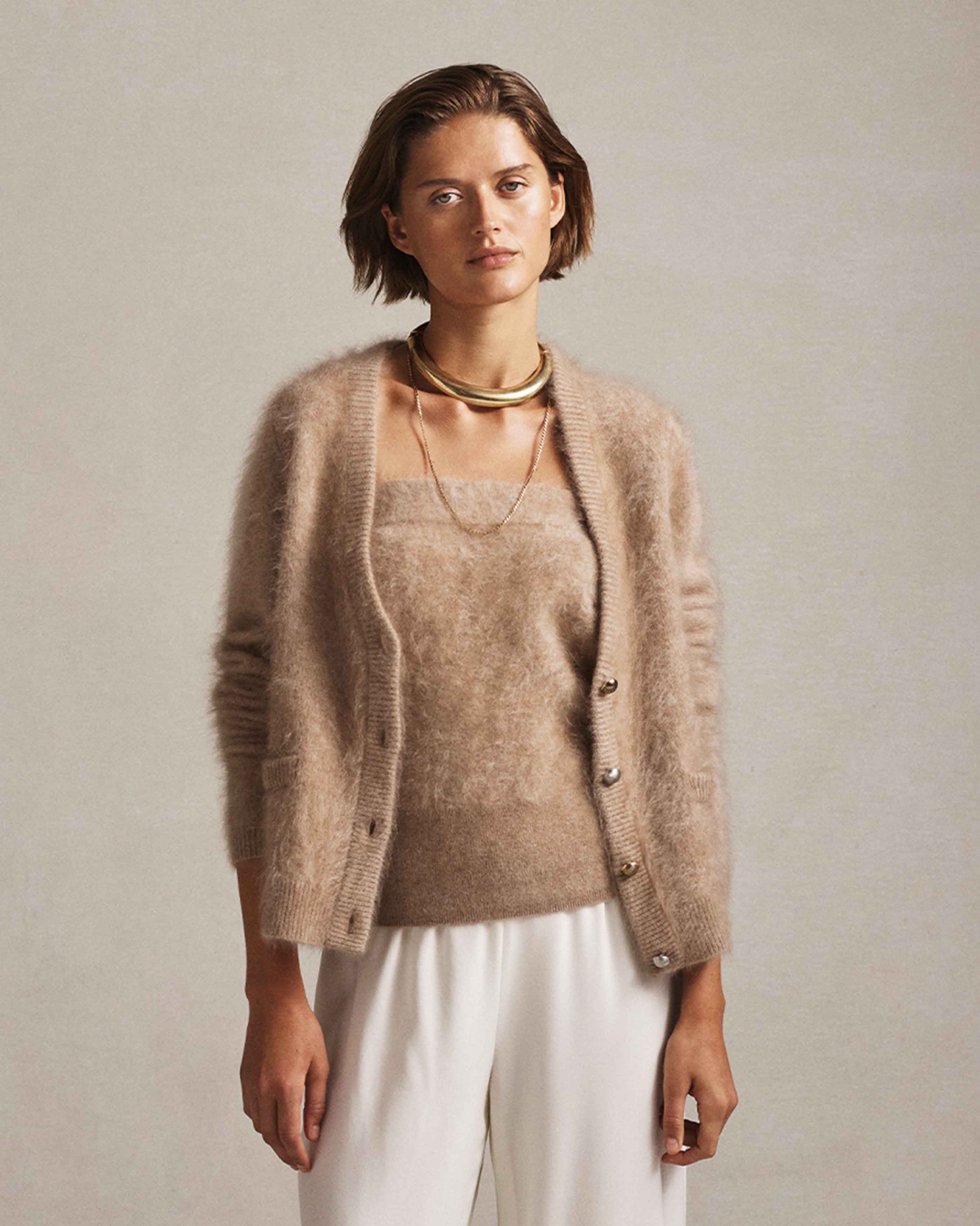 Claudia Cardigan - Taupe