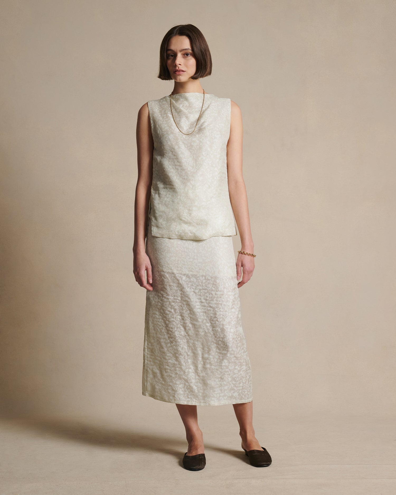 Mara Boat Neck Top - Cloud