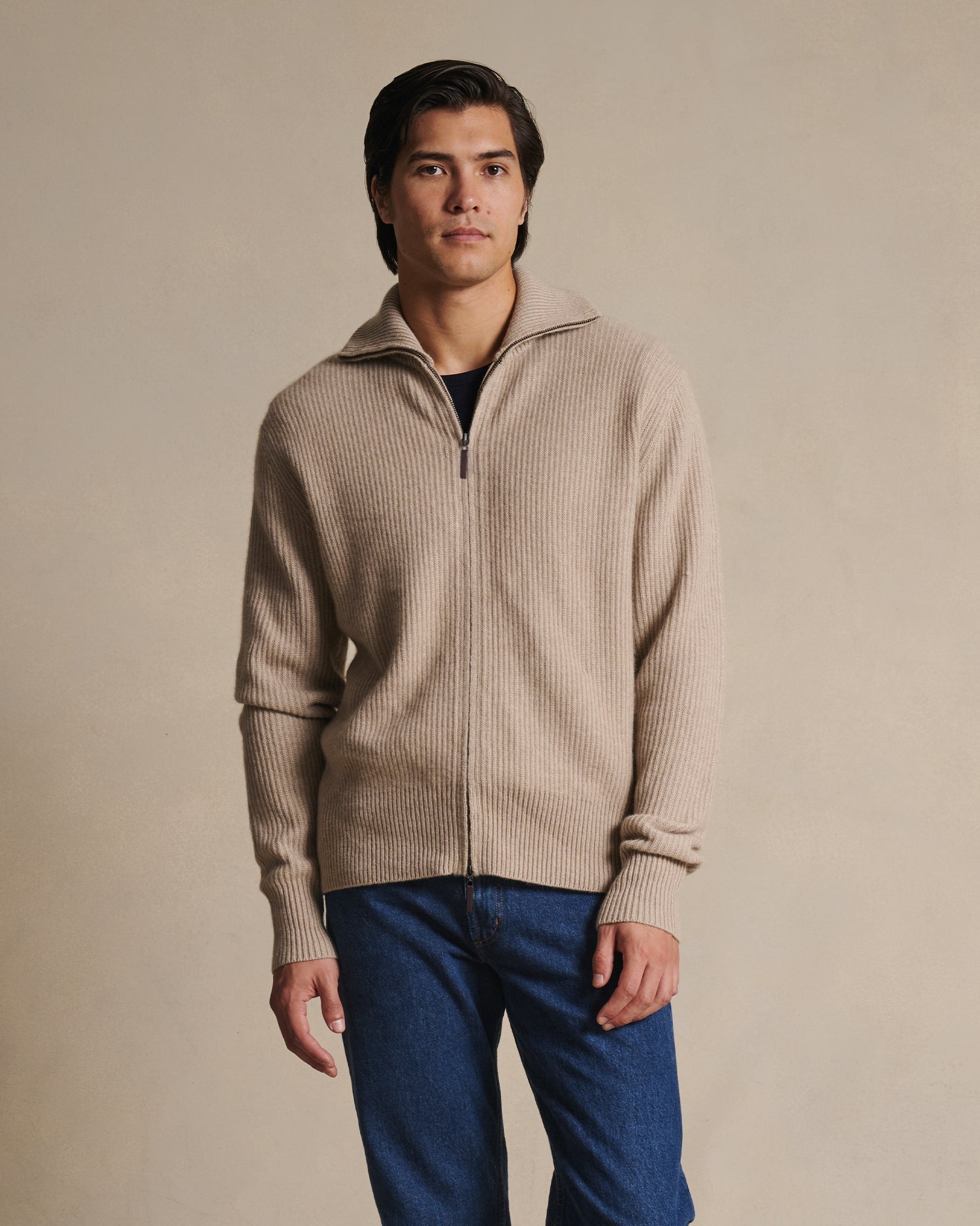 Royal Cashmere Cardigan - Oat