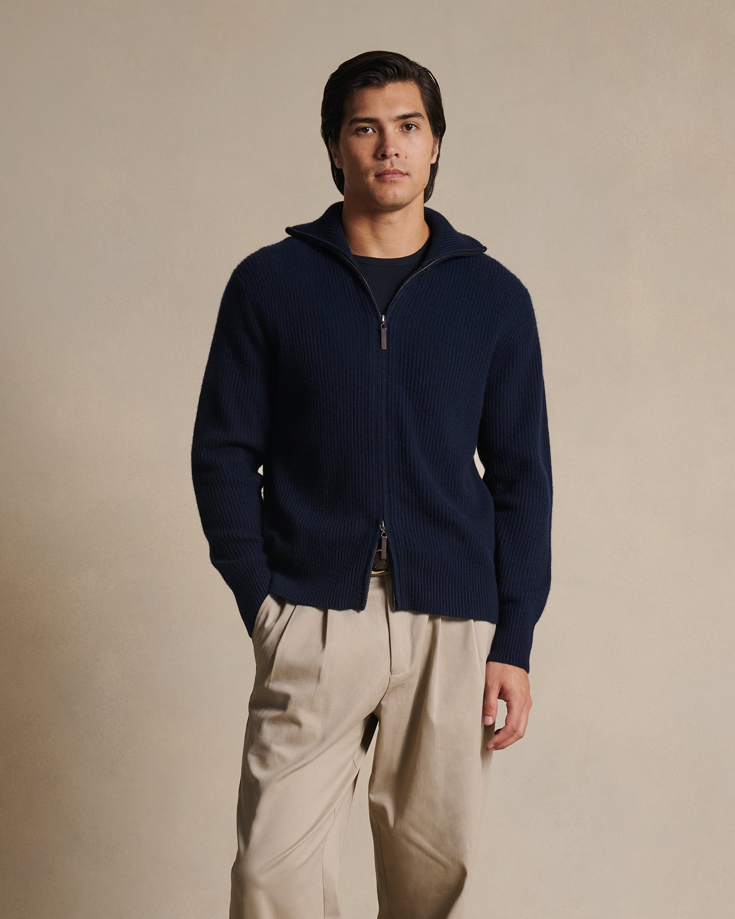 Royal Cashmere Cardigan - Navy