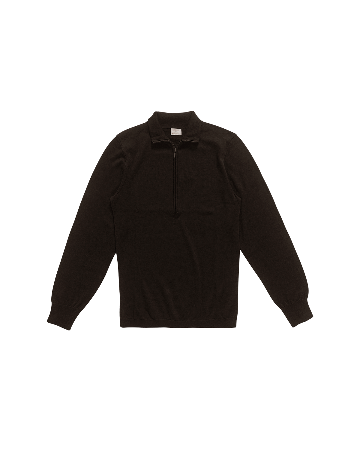 Cass Merino Quarter Zip - Espresso