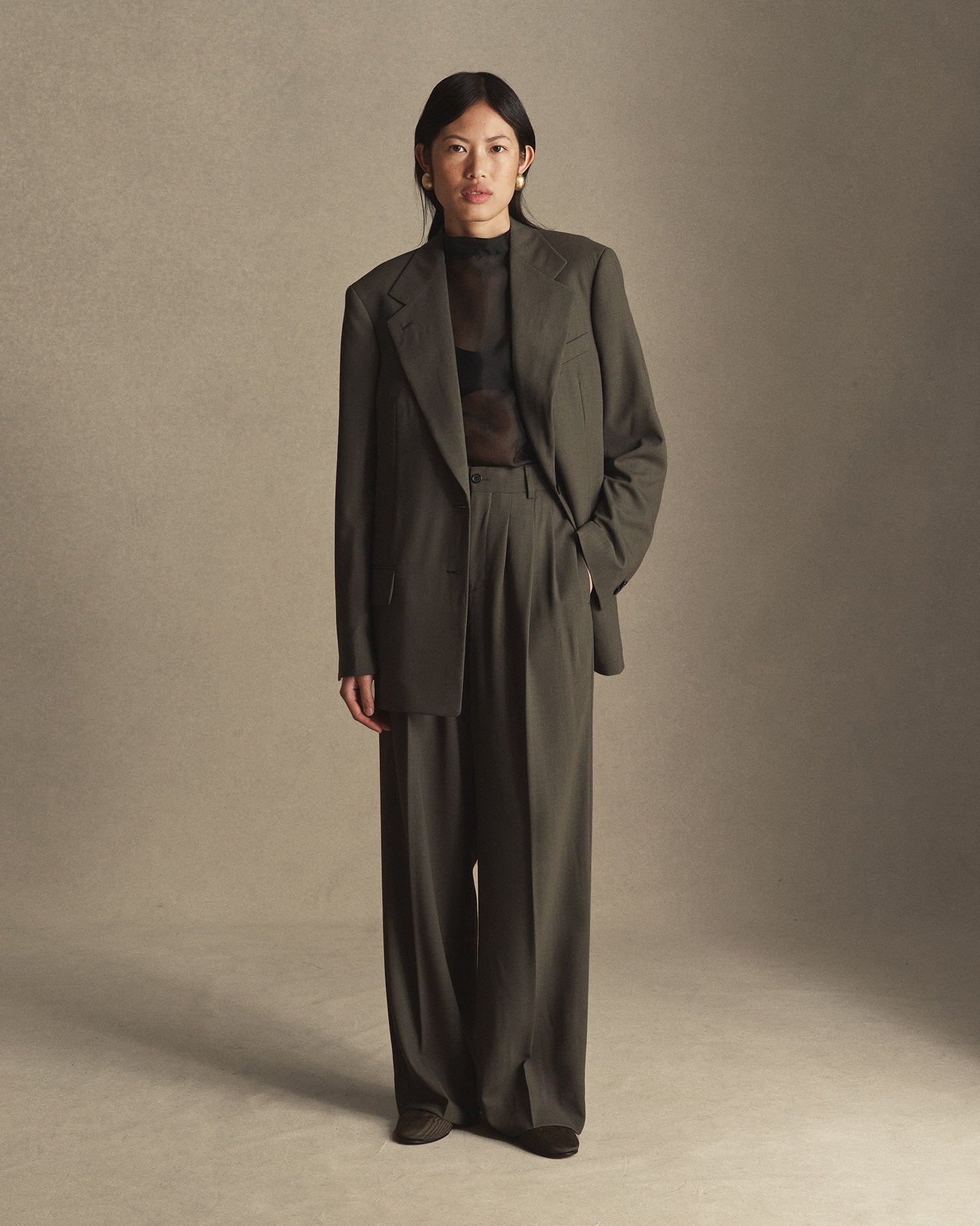 Ava Blazer - Dark Moss