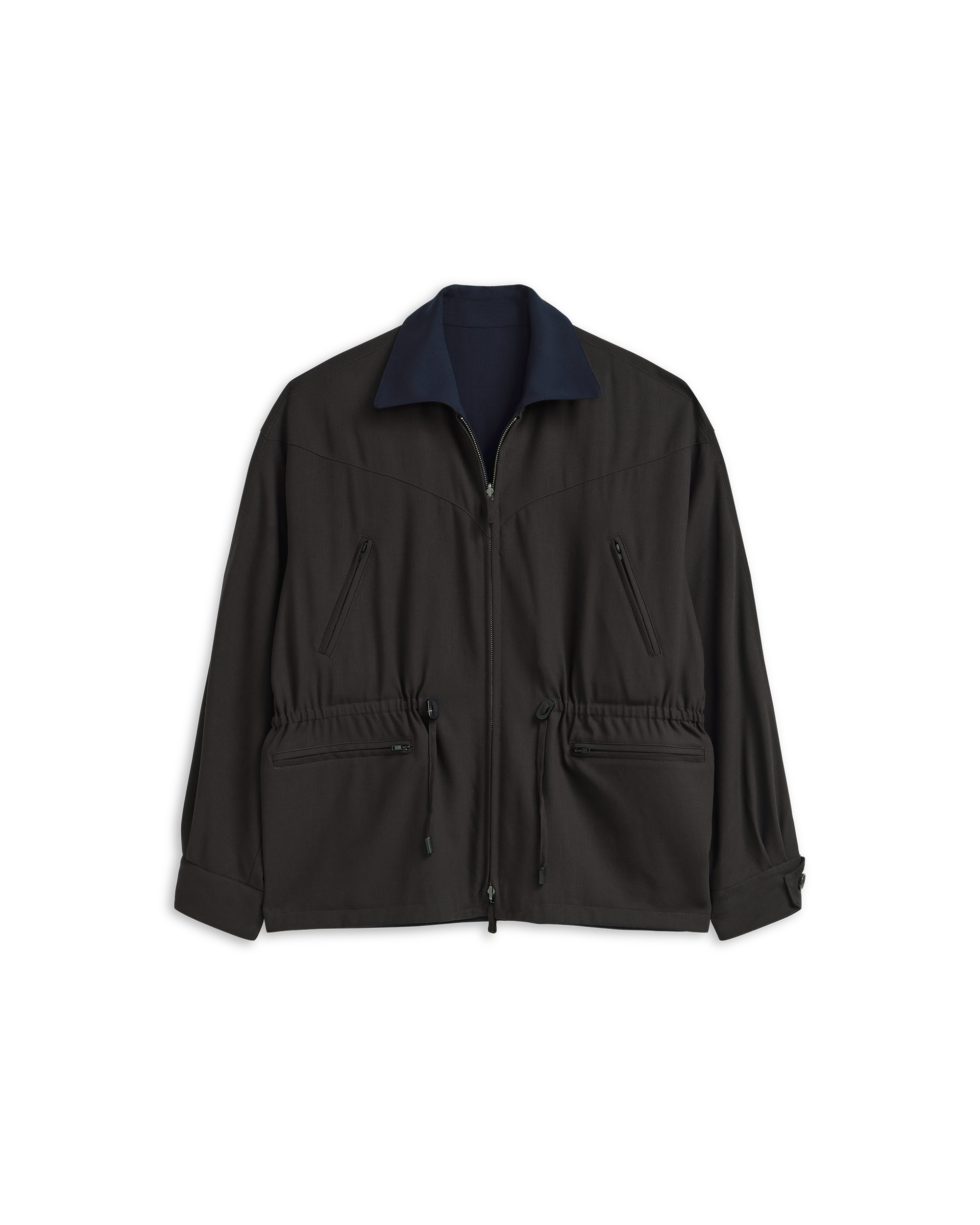 Reine Reversible Jacket - Chocolate & Navy