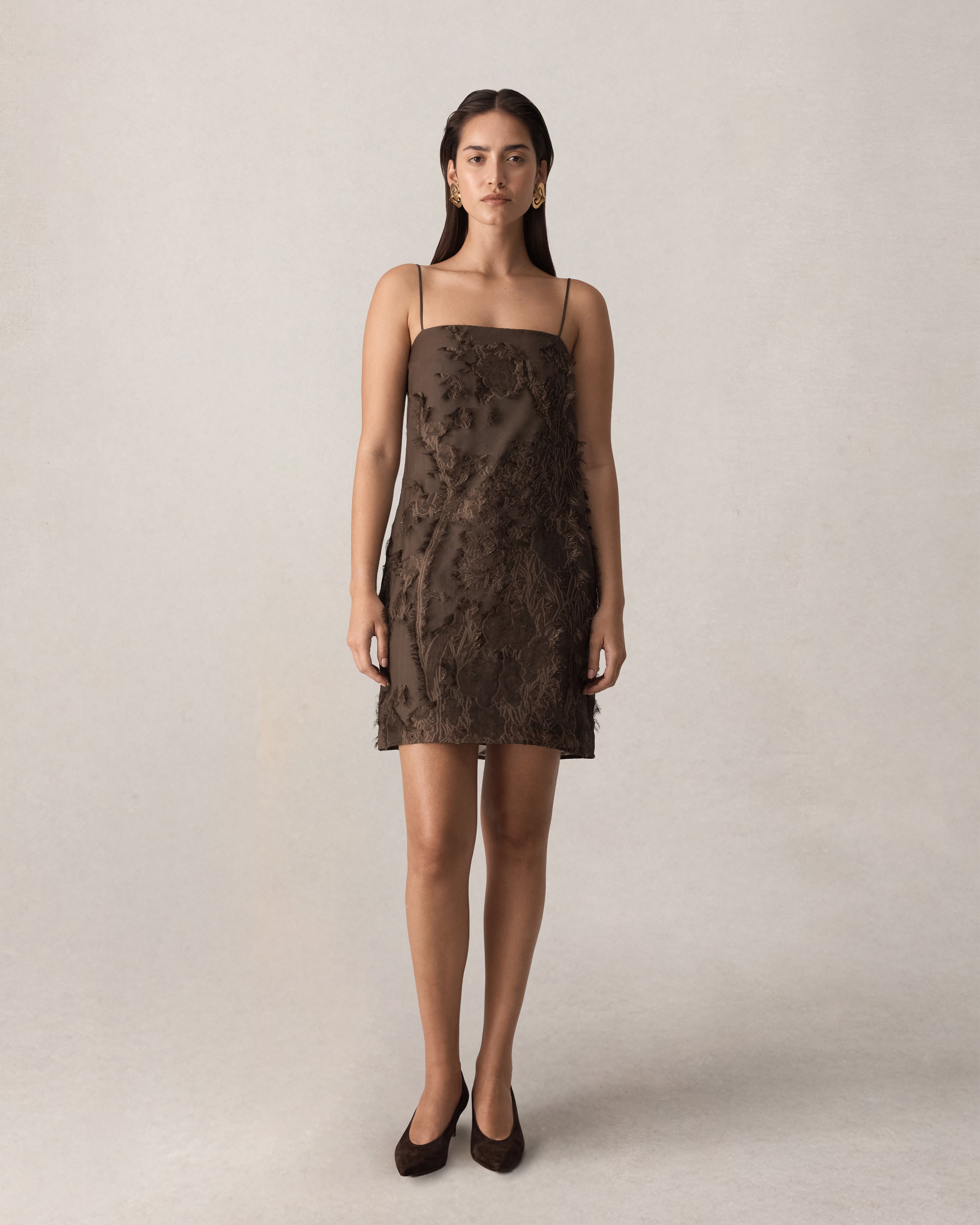 Roberta Mini Dress - Chocolate