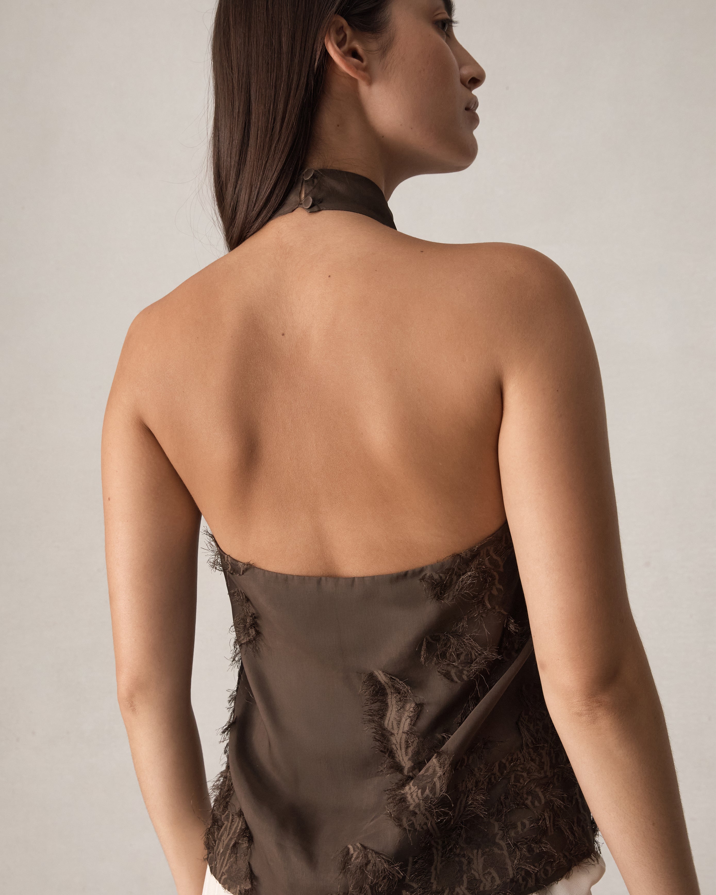 Roberta Halter Top - Chocolate