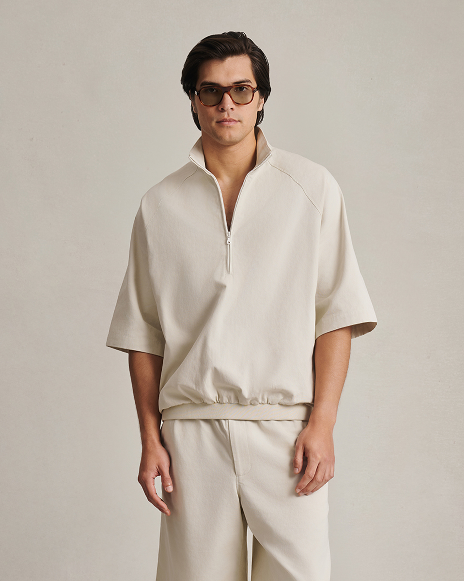 Rōjin Quarter Zip - Bone