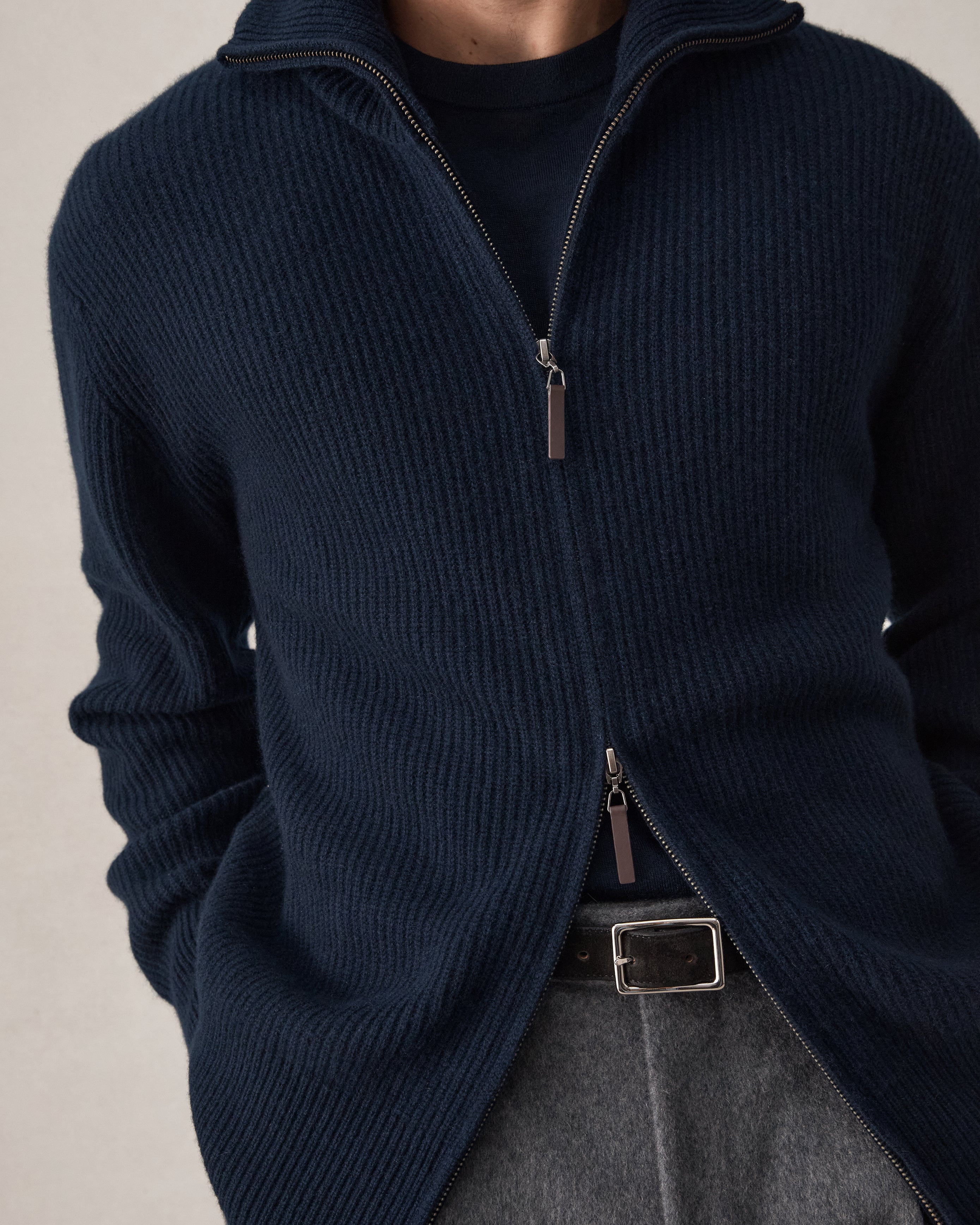 Royal Cashmere Cardigan - Navy