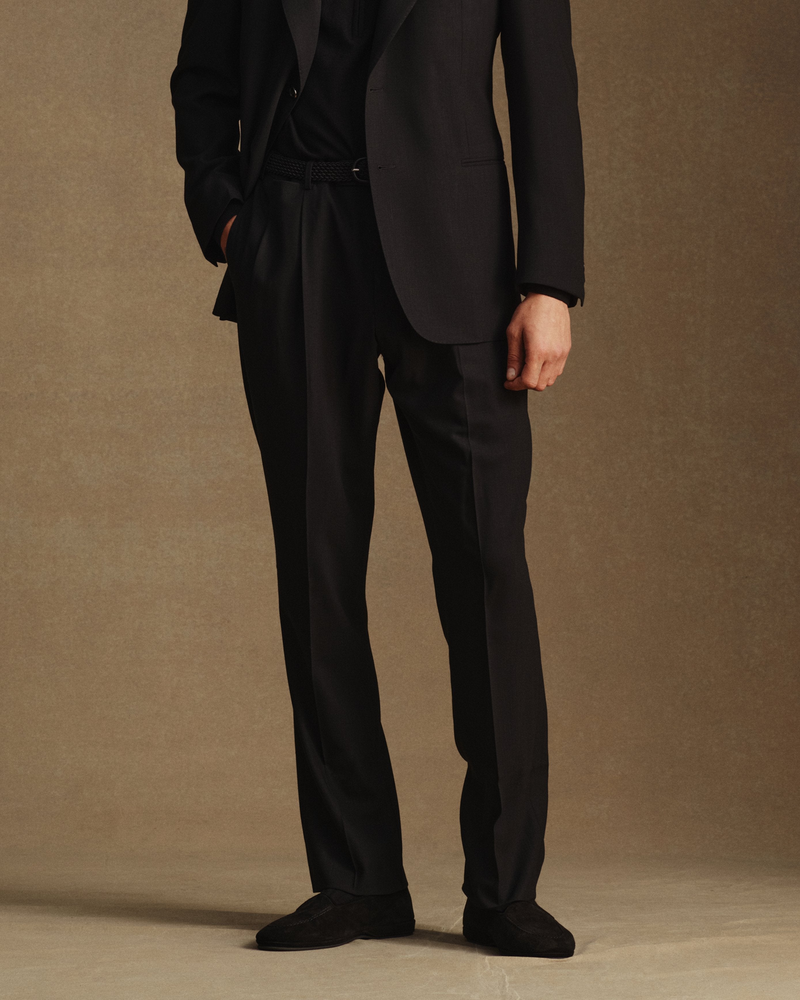 Merino S140 High Twist Trousers - Black