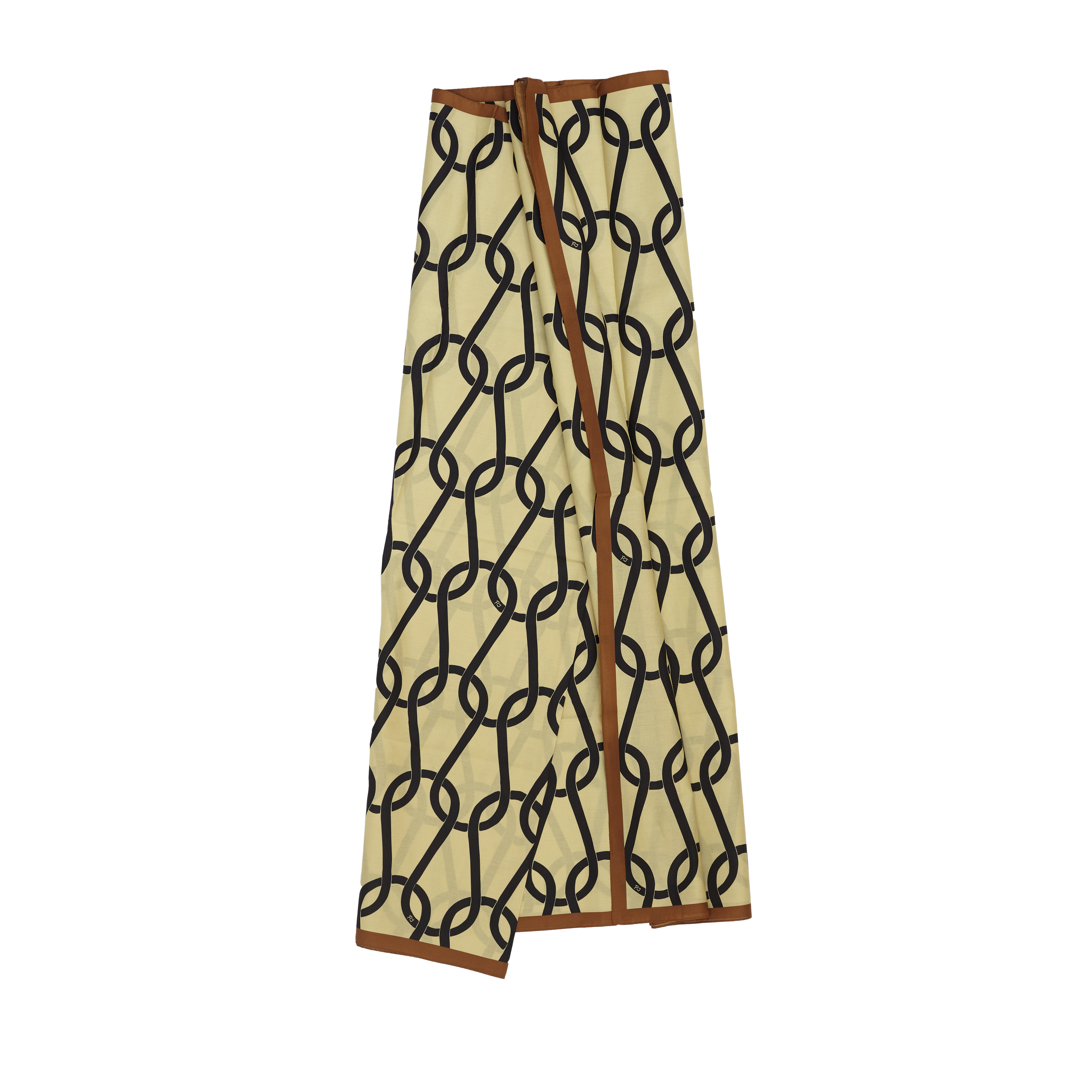Taupe Chainmail Cotton Sarong | P Johnson