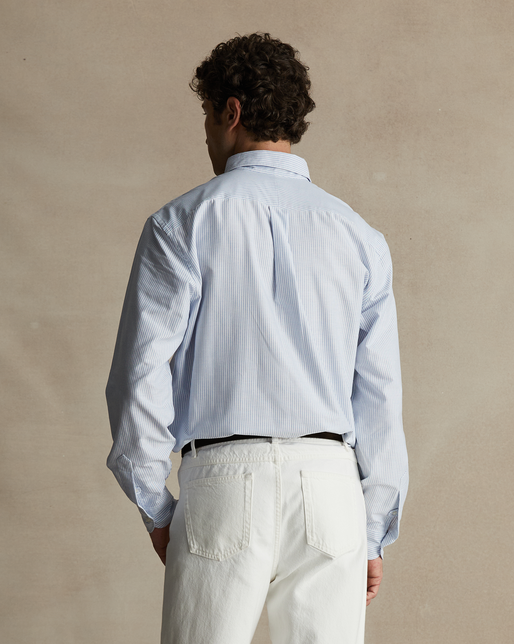 Mid Blue Stripe Oxford Shirt