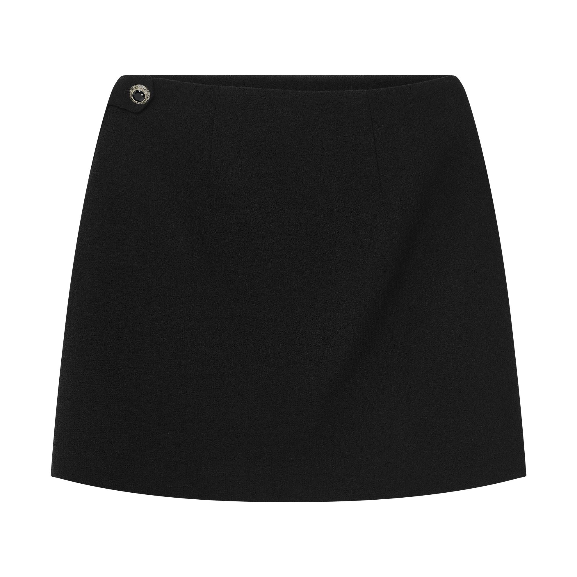 Gabrielle Skirt - Black Crepe | P Johnson