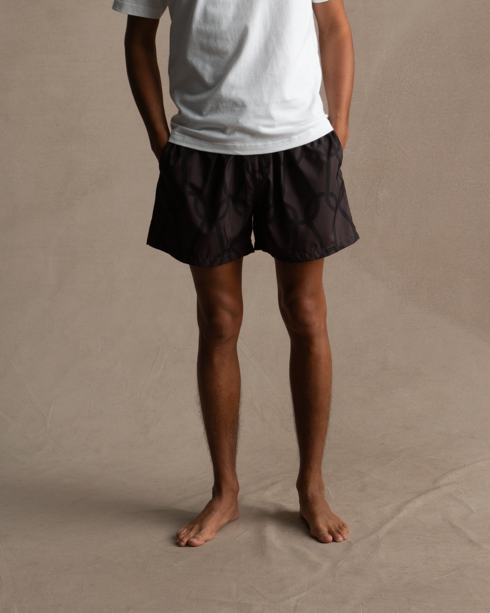 Chainmail Swim Short - Chocolate