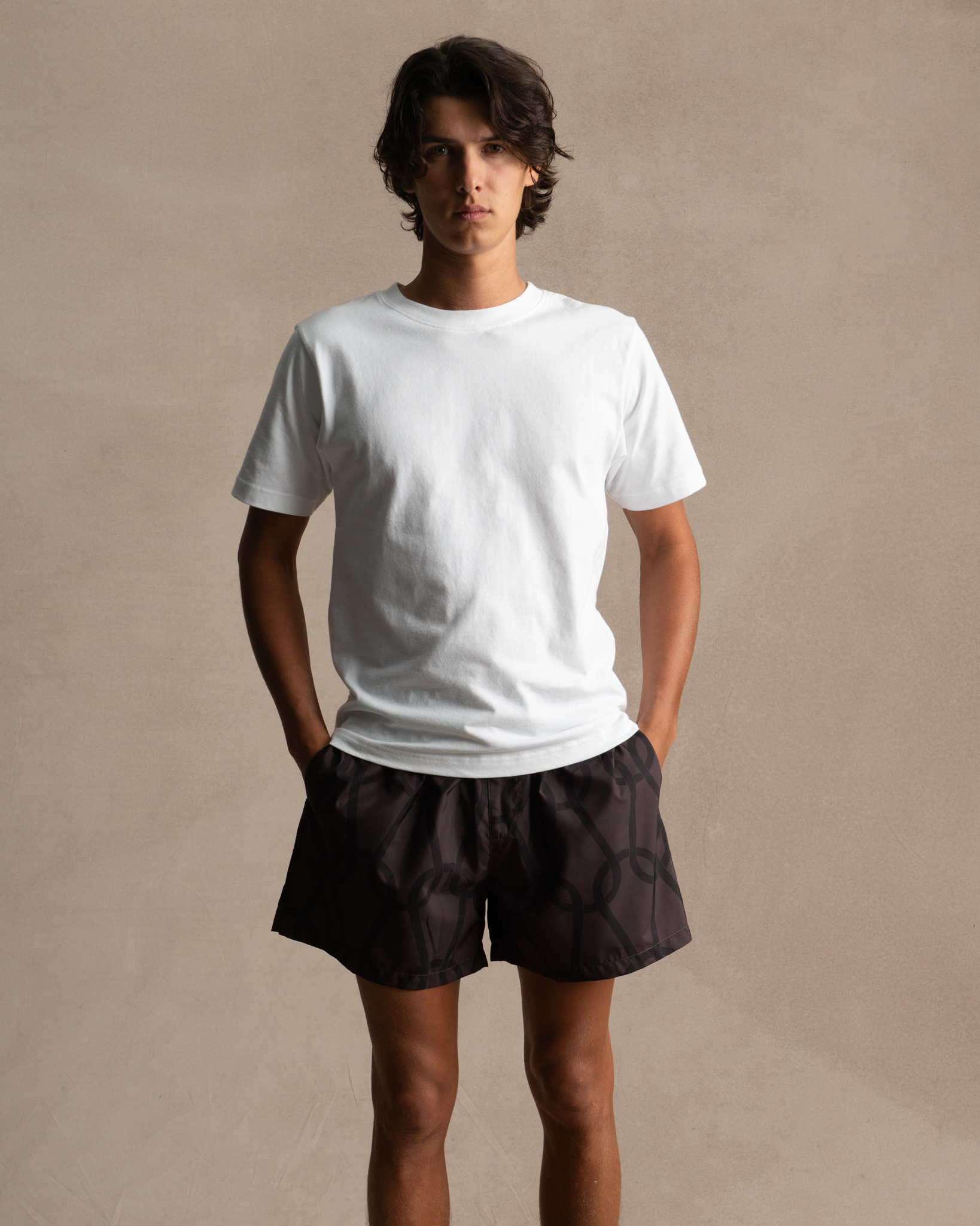 Chainmail Swim Short - Chocolate