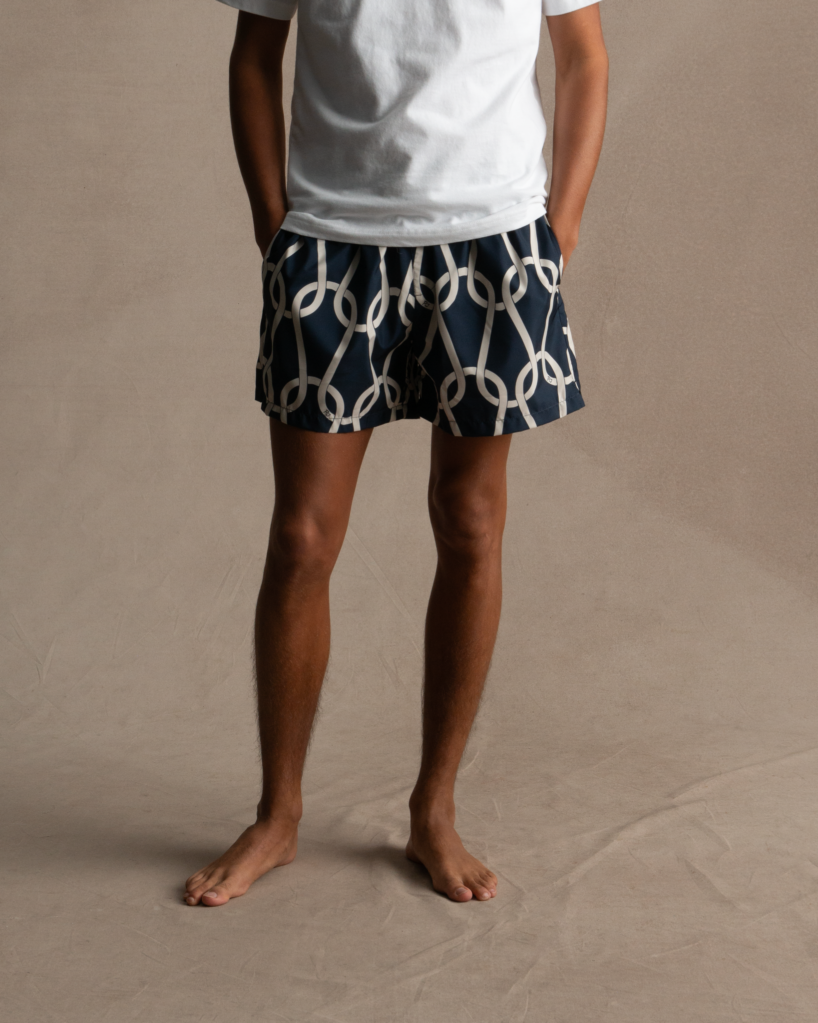 Chainmail Swim Short - Navy