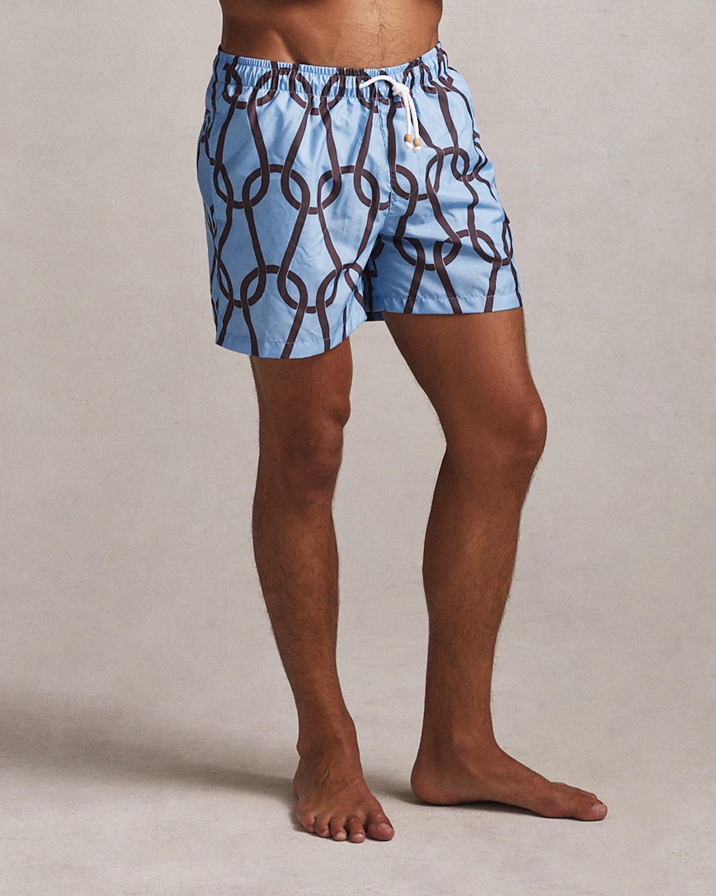 Chainmail Swim Short - Blue