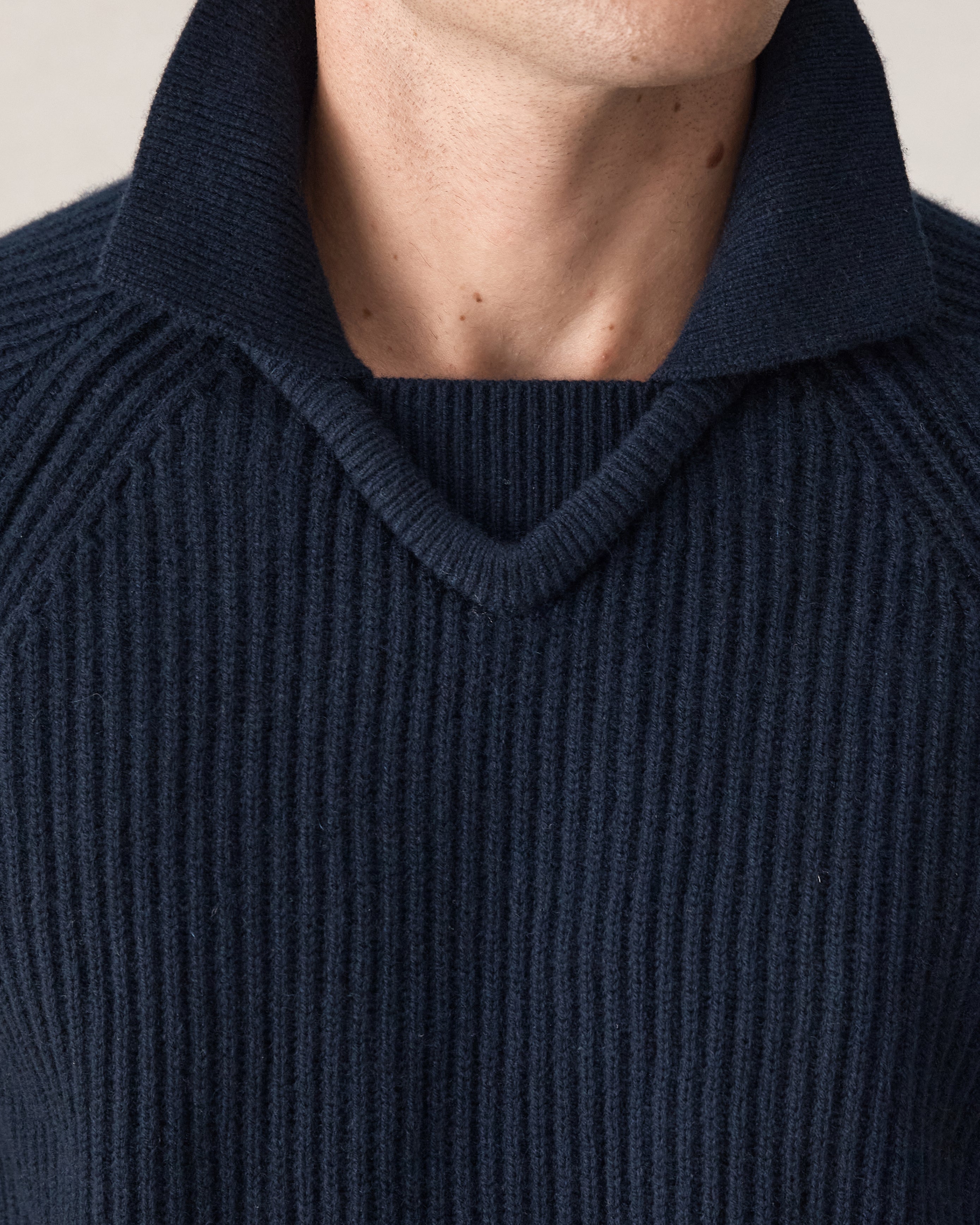 Santiago Royal Cashmere Sweater - Navy