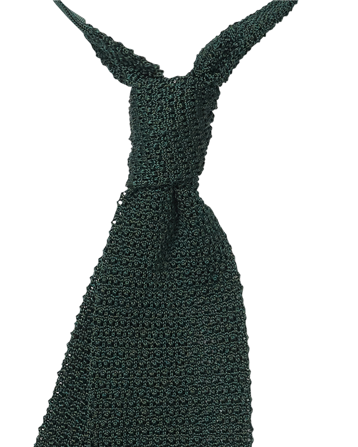 Bottle Green Silk Knit Tie