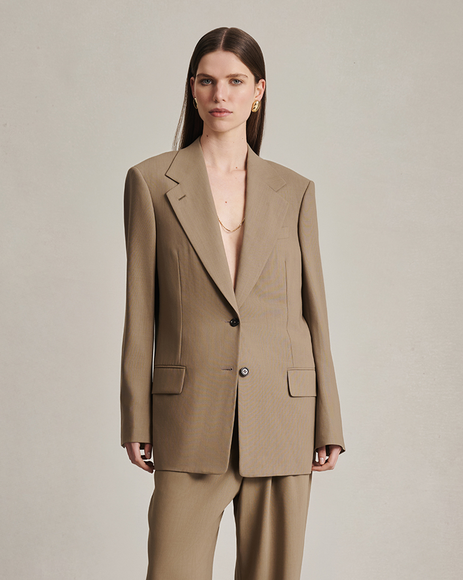 Ava Blazer - Taupe
