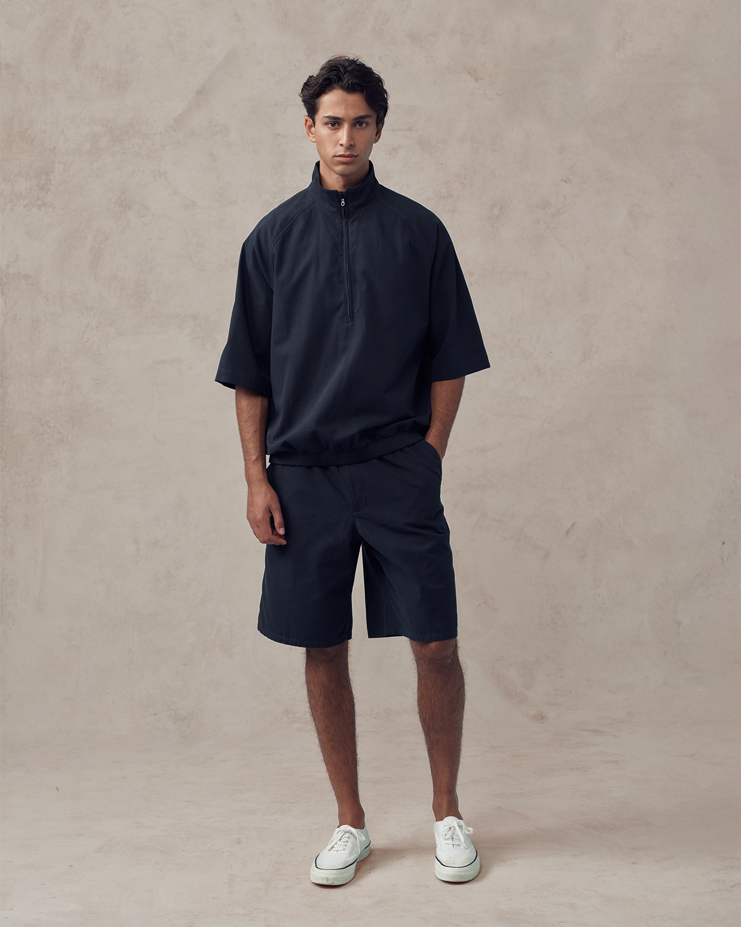 Rōjin Quarter Zip - Navy