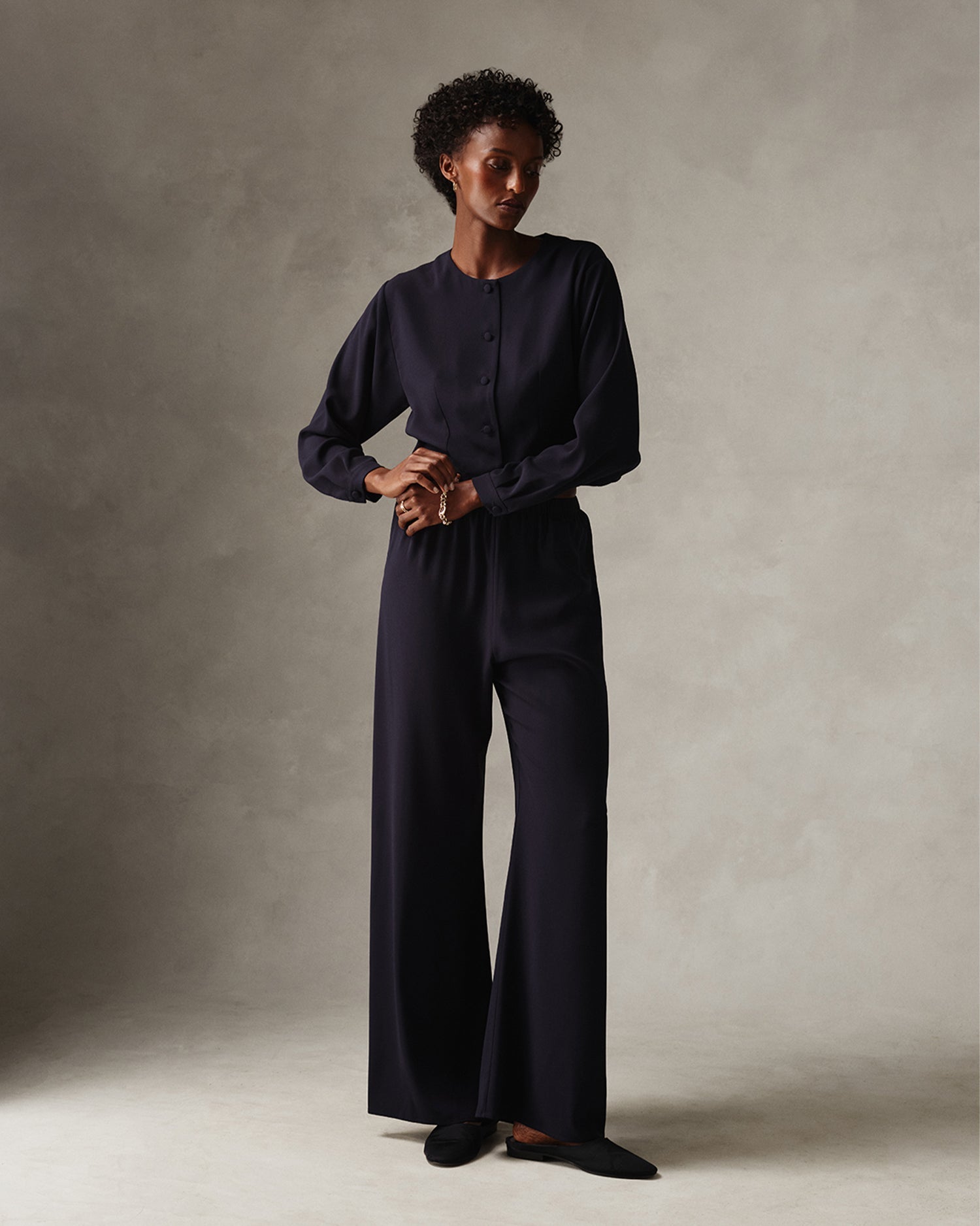 Florence Blouse - Navy