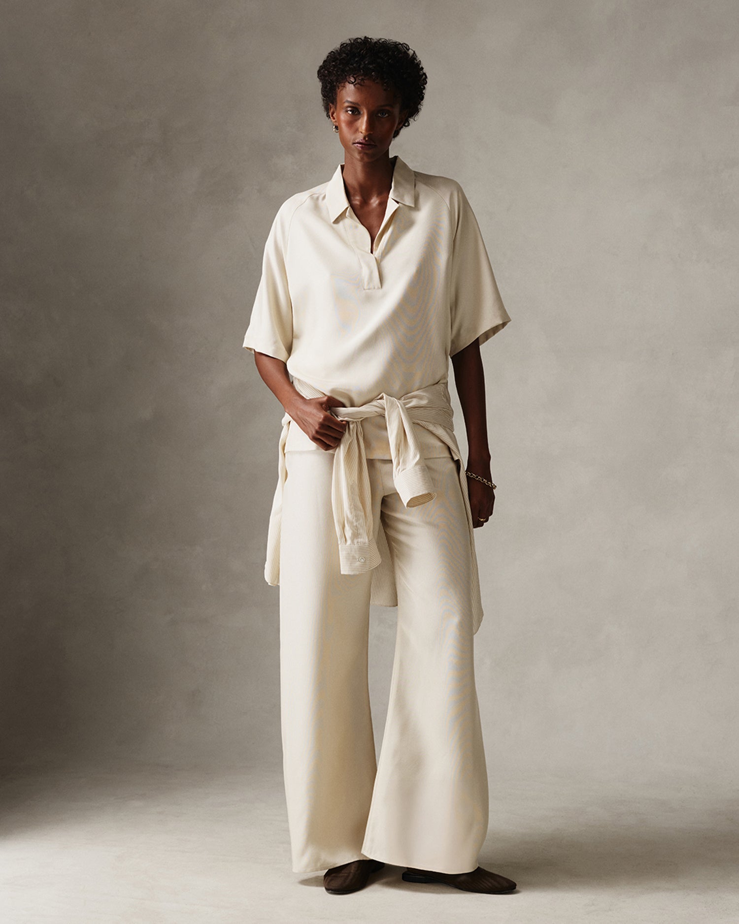 Montana Baseball Shirt - Beige Dupioni