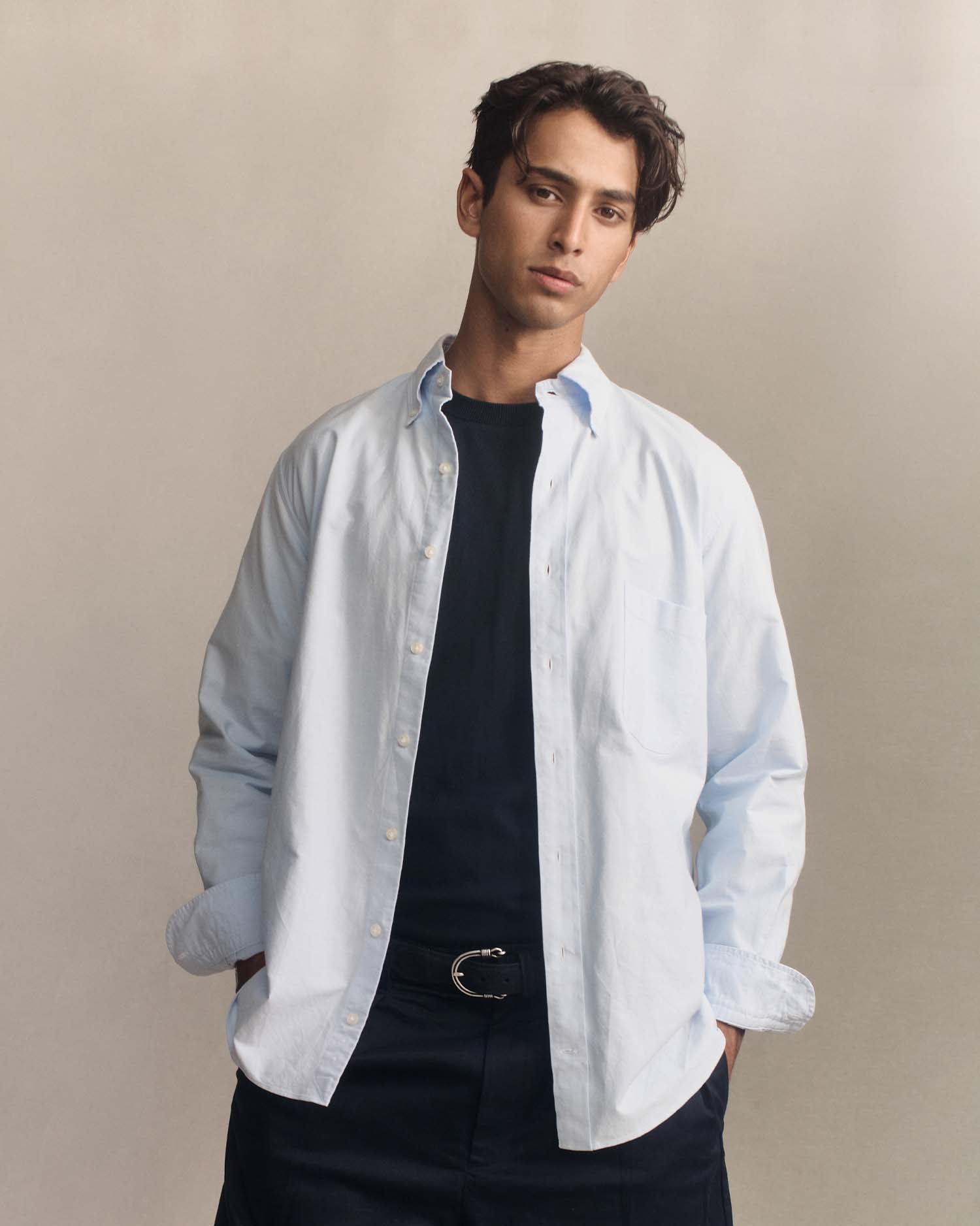 Oxford Shirt - Light Blue | P Johnson