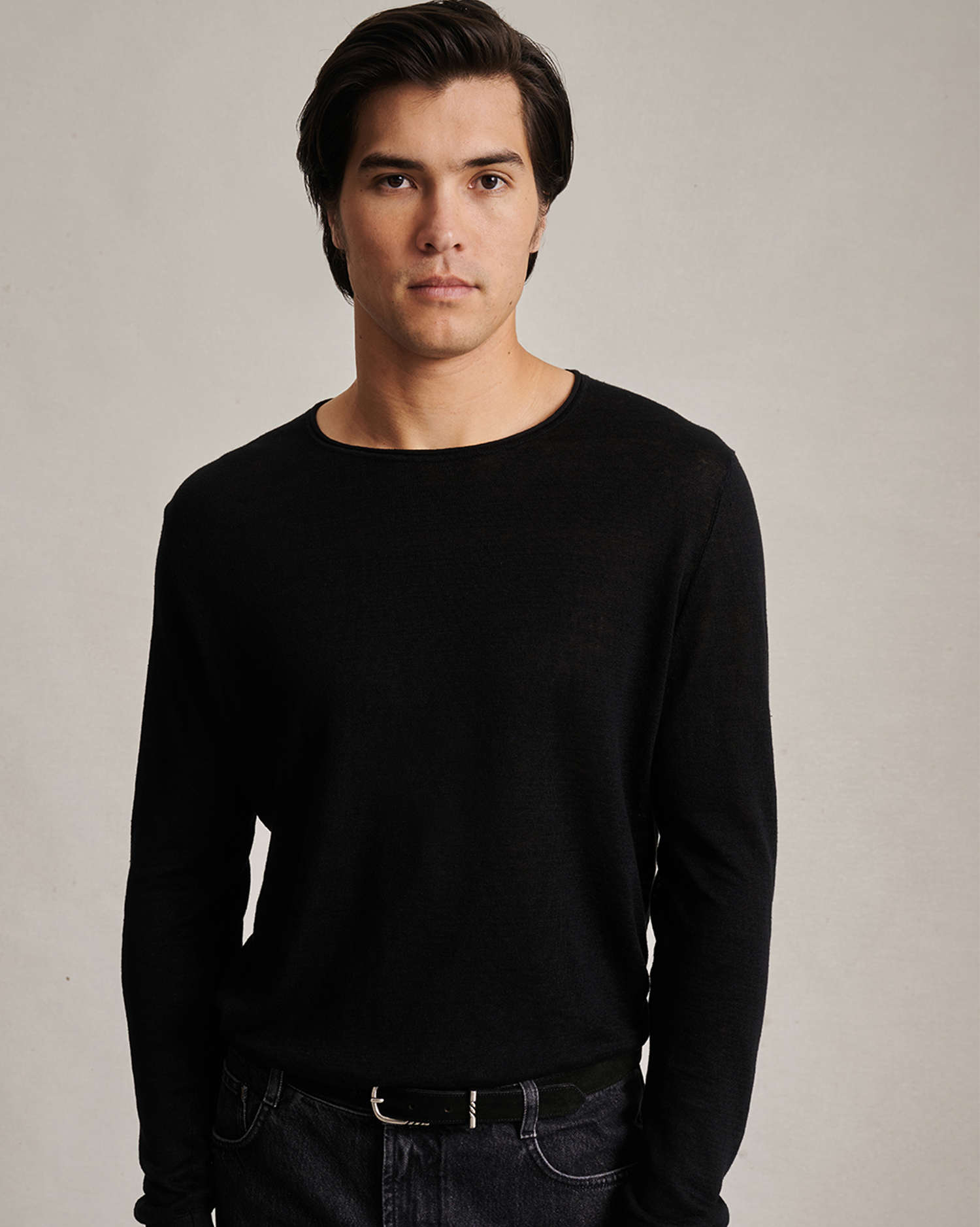 Linen Sweater - Black