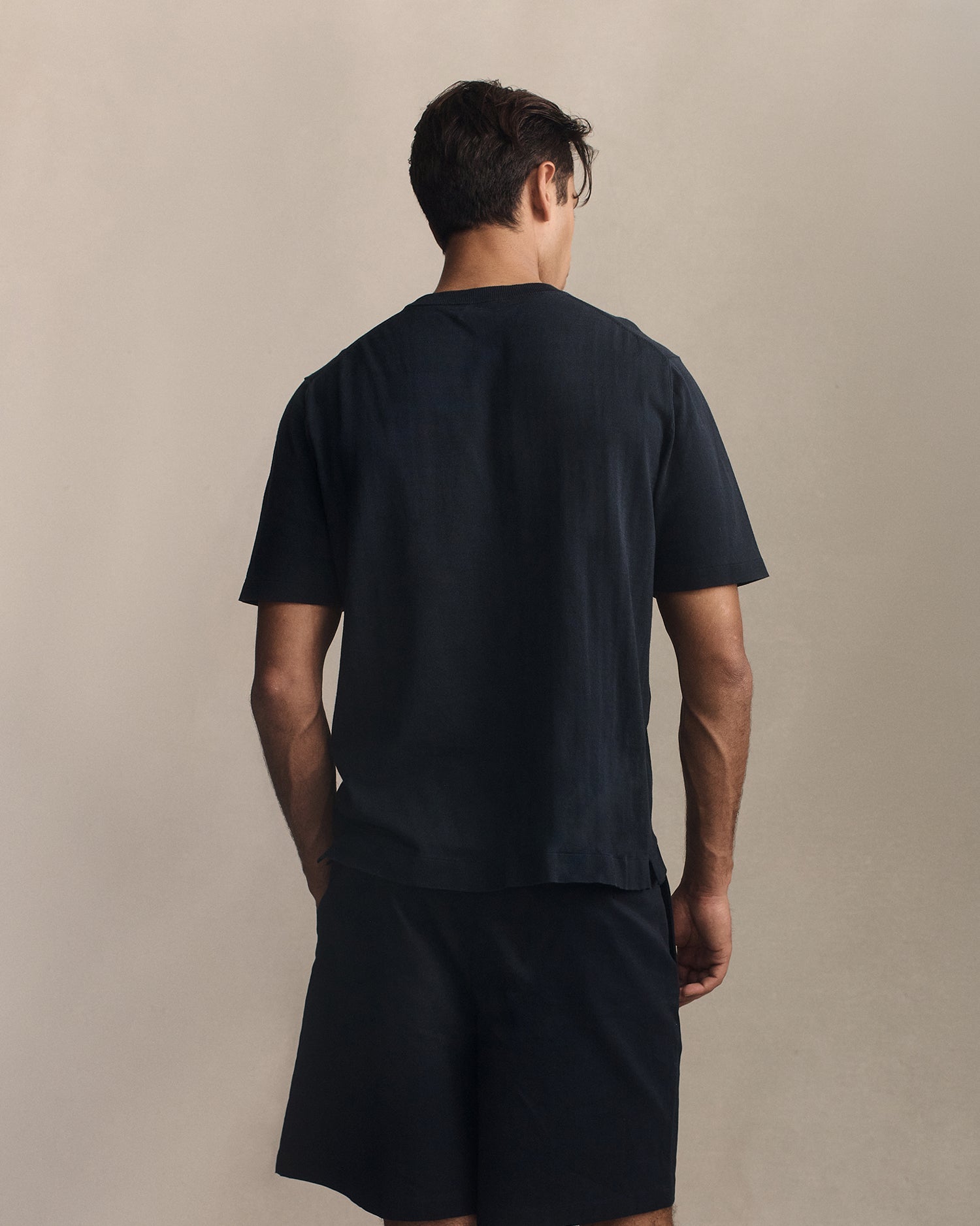 Ice Cotton Tee - Navy