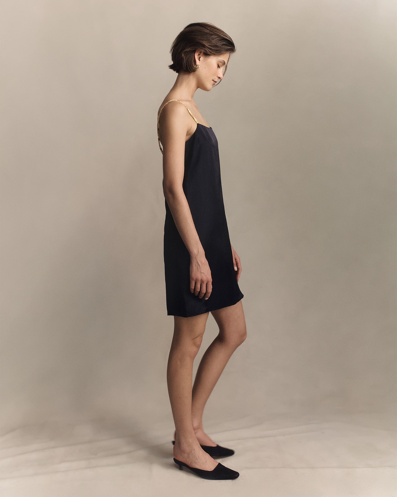 Helena Beaded Mini Dress - Navy | P Johnson