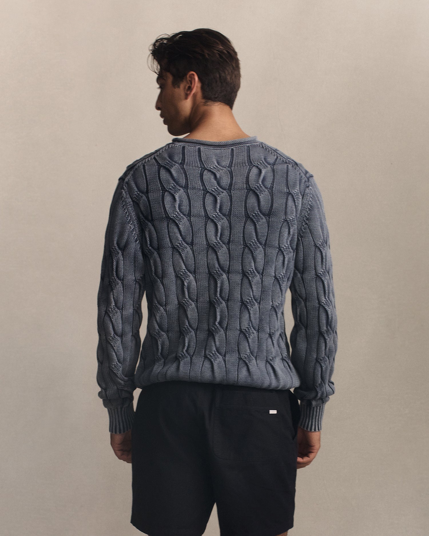 Yachtie Cable Sweater - Navy