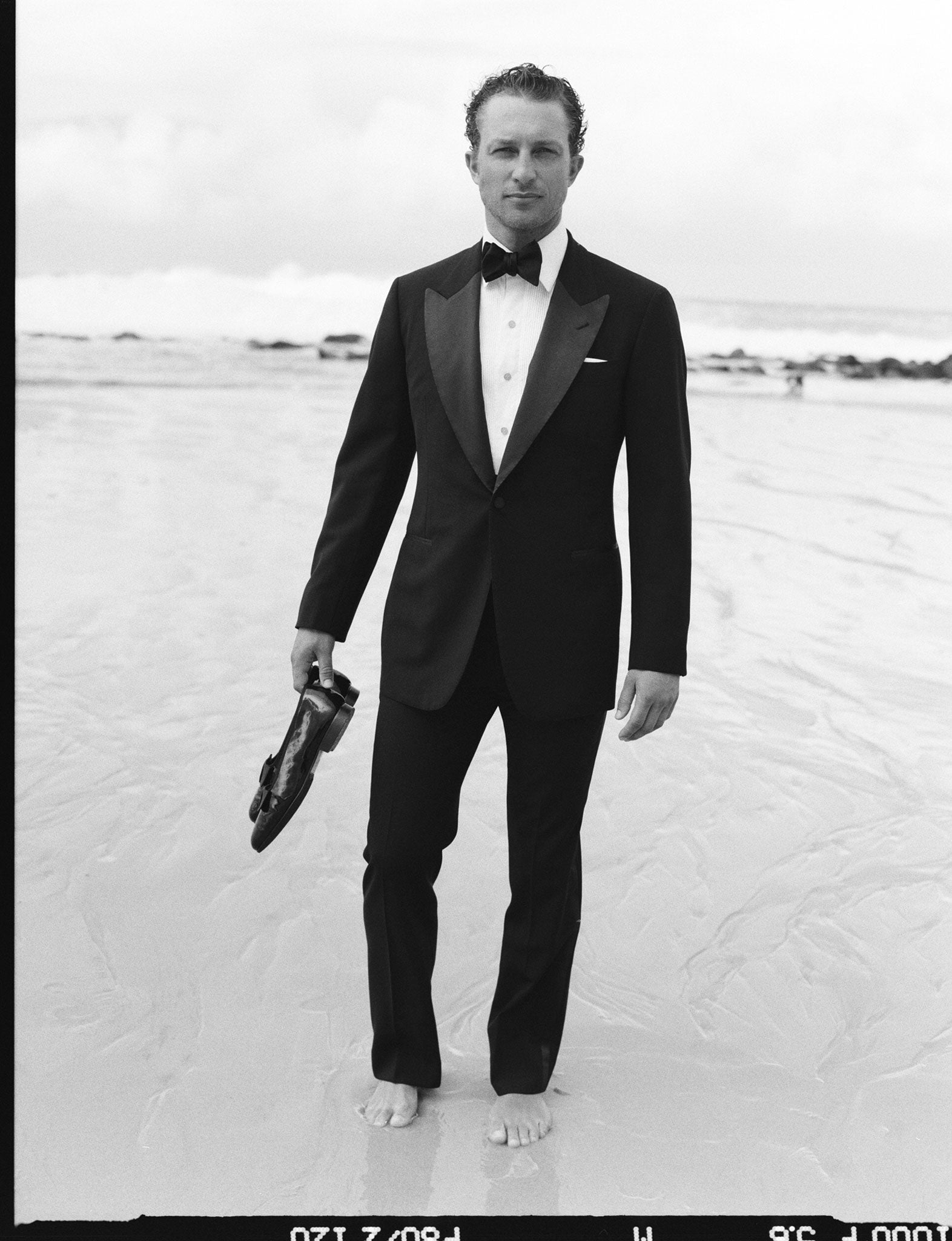 P Johnson Black Tuxedo Trousers