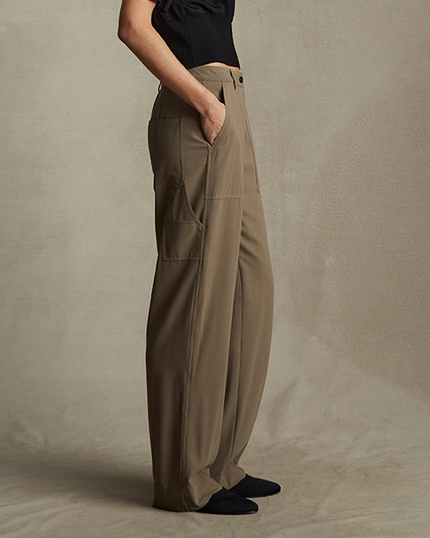 Jess Carpenter Pant - Taupe