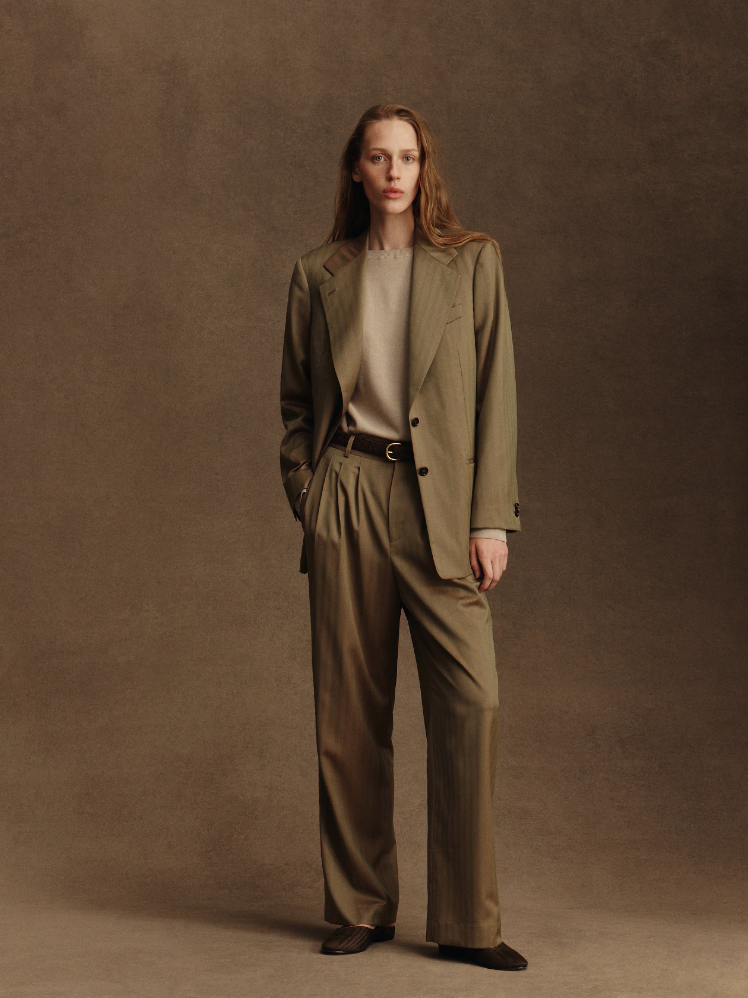 Ava Pleated Trousers - Solaro