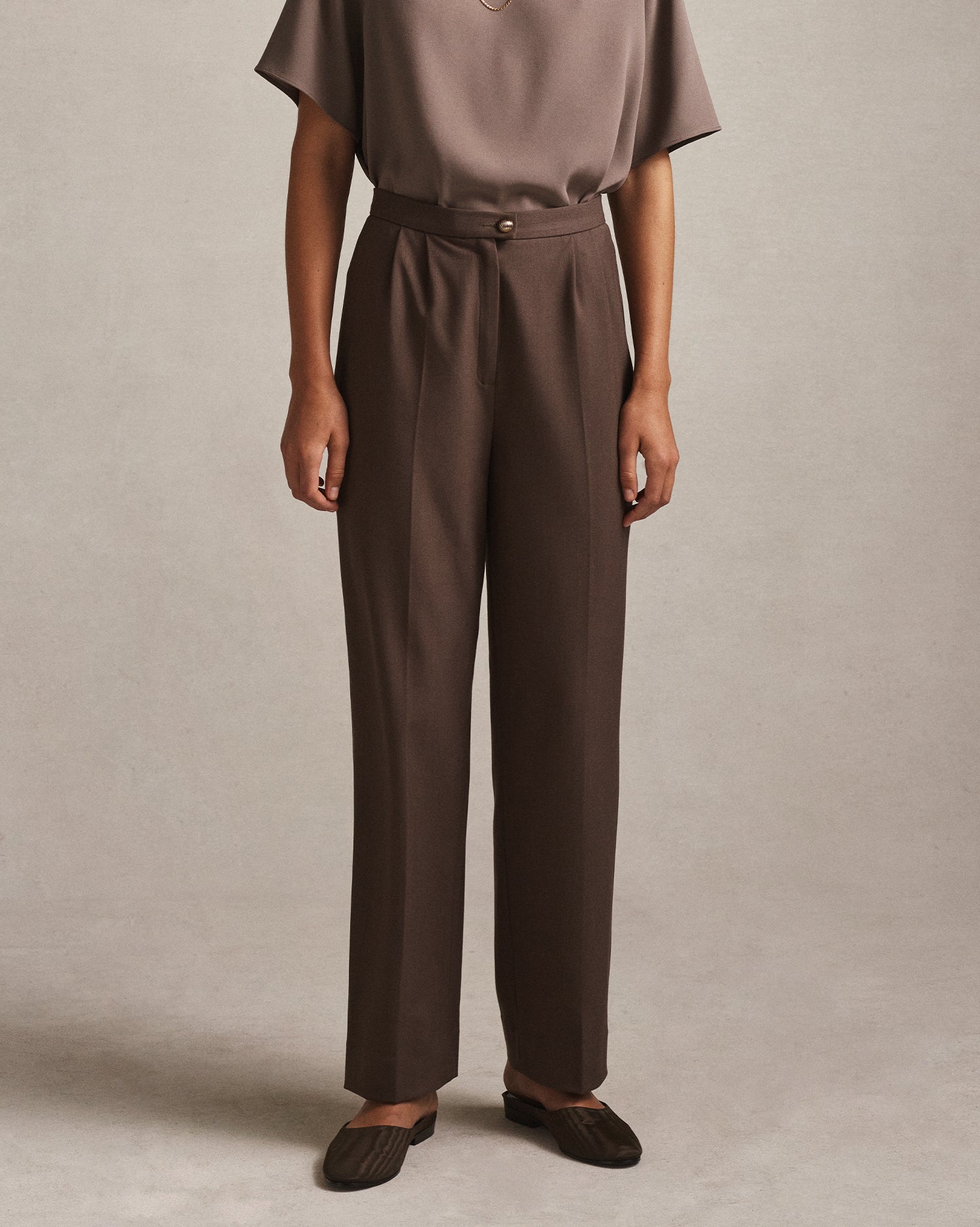 p. johnson Lou Trouser - Nubuck Brown