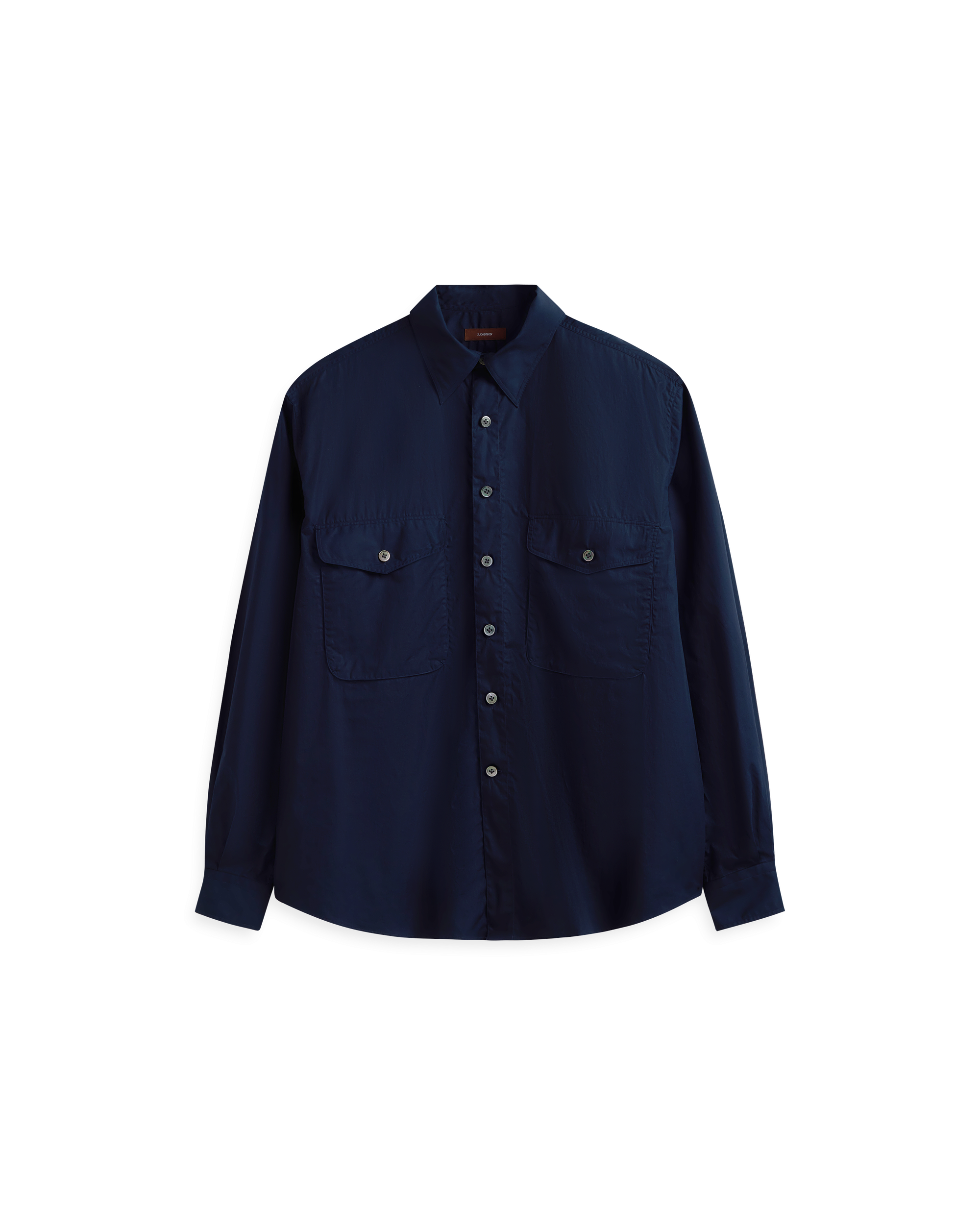 Alby Shirt - Navy Poplin