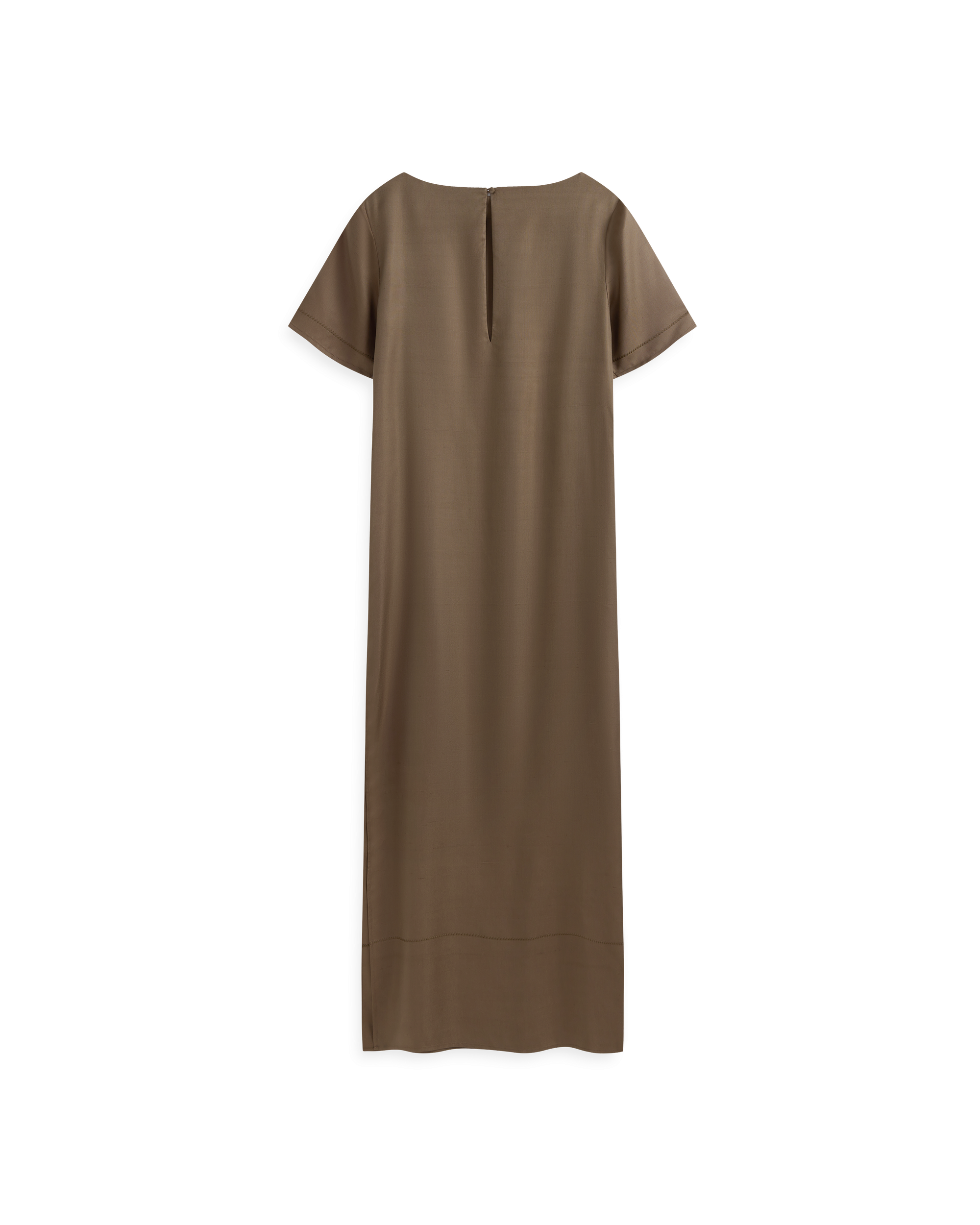 Audrey Dress  - Taupe Dupioni