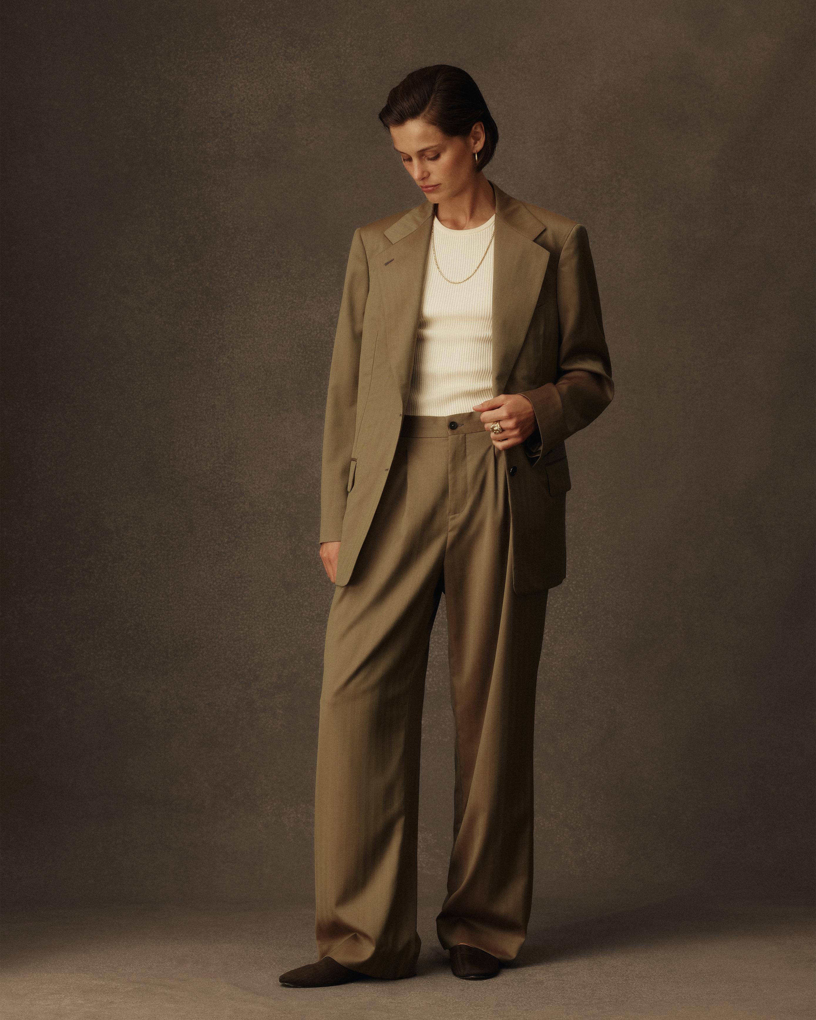 Ava Pleated Trousers - Solaro