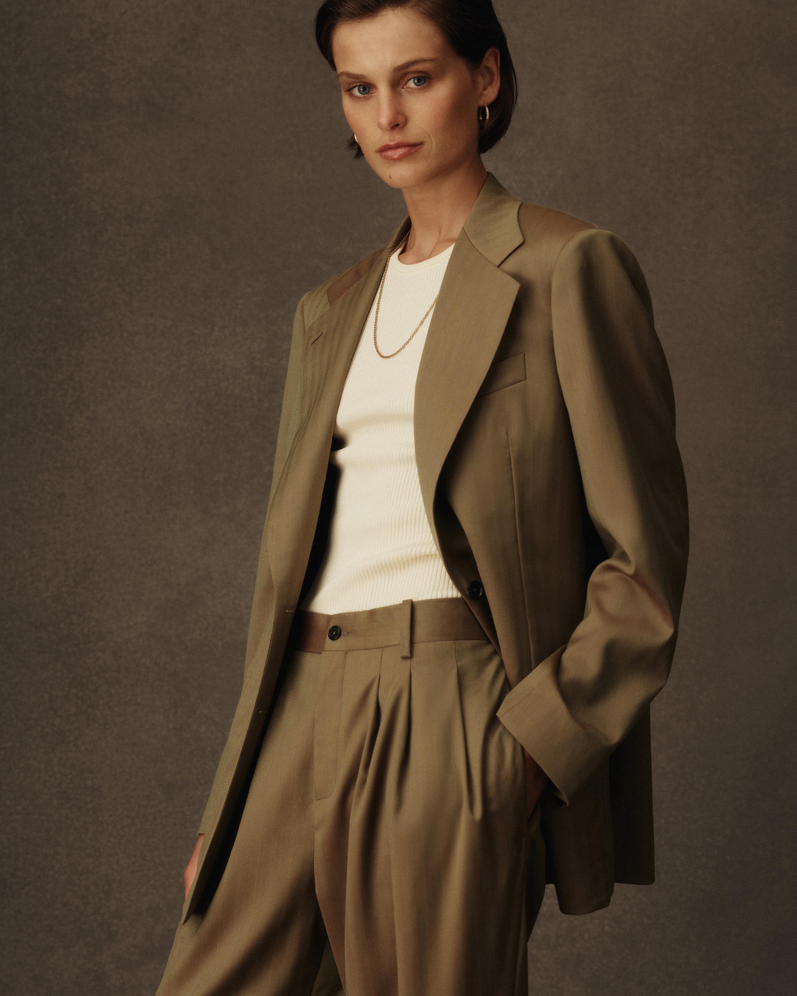 Ava Pleated Trousers - Solaro