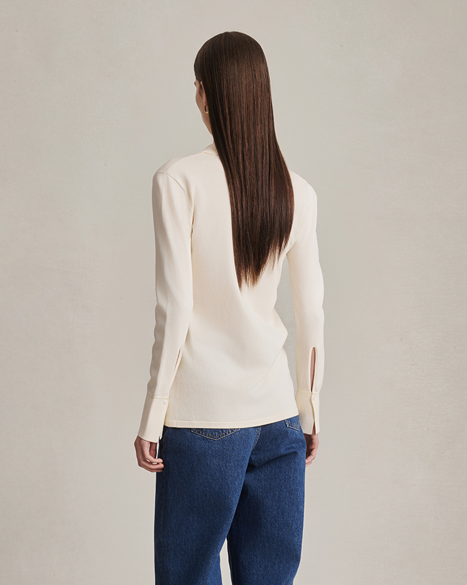 Natalie Knit Shirt - Off White