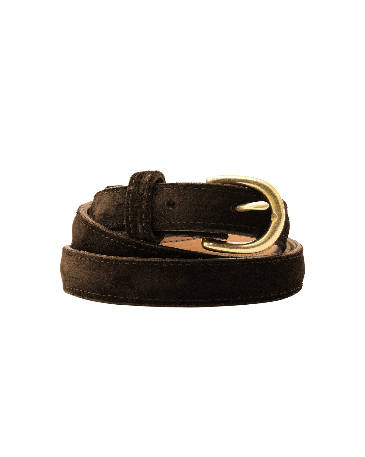 Suede Belt 25mm - Brown