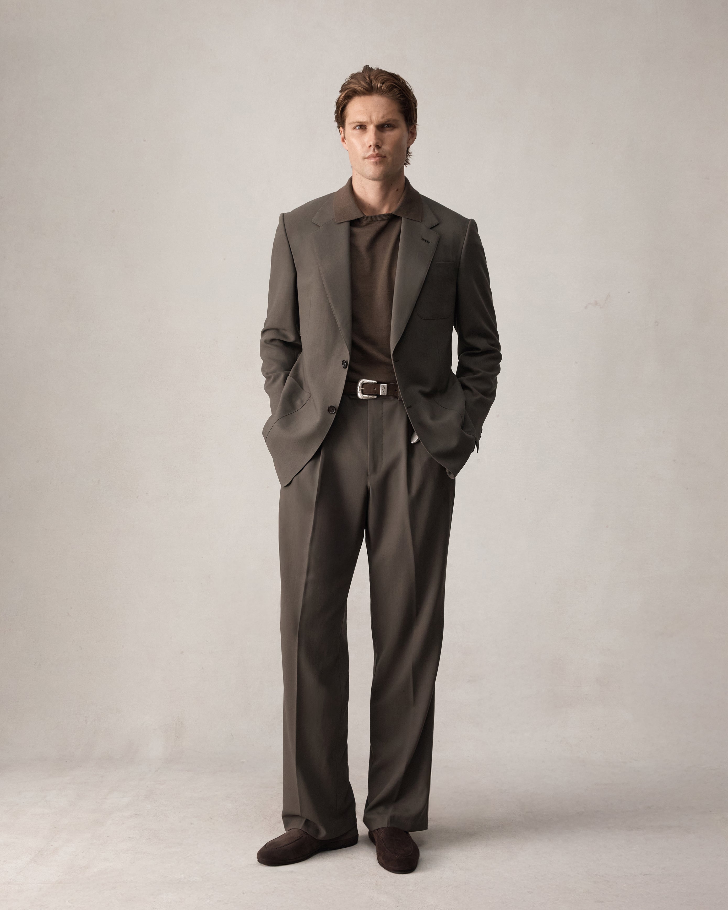 Merino S140 High Twist Trousers - Dark Moss