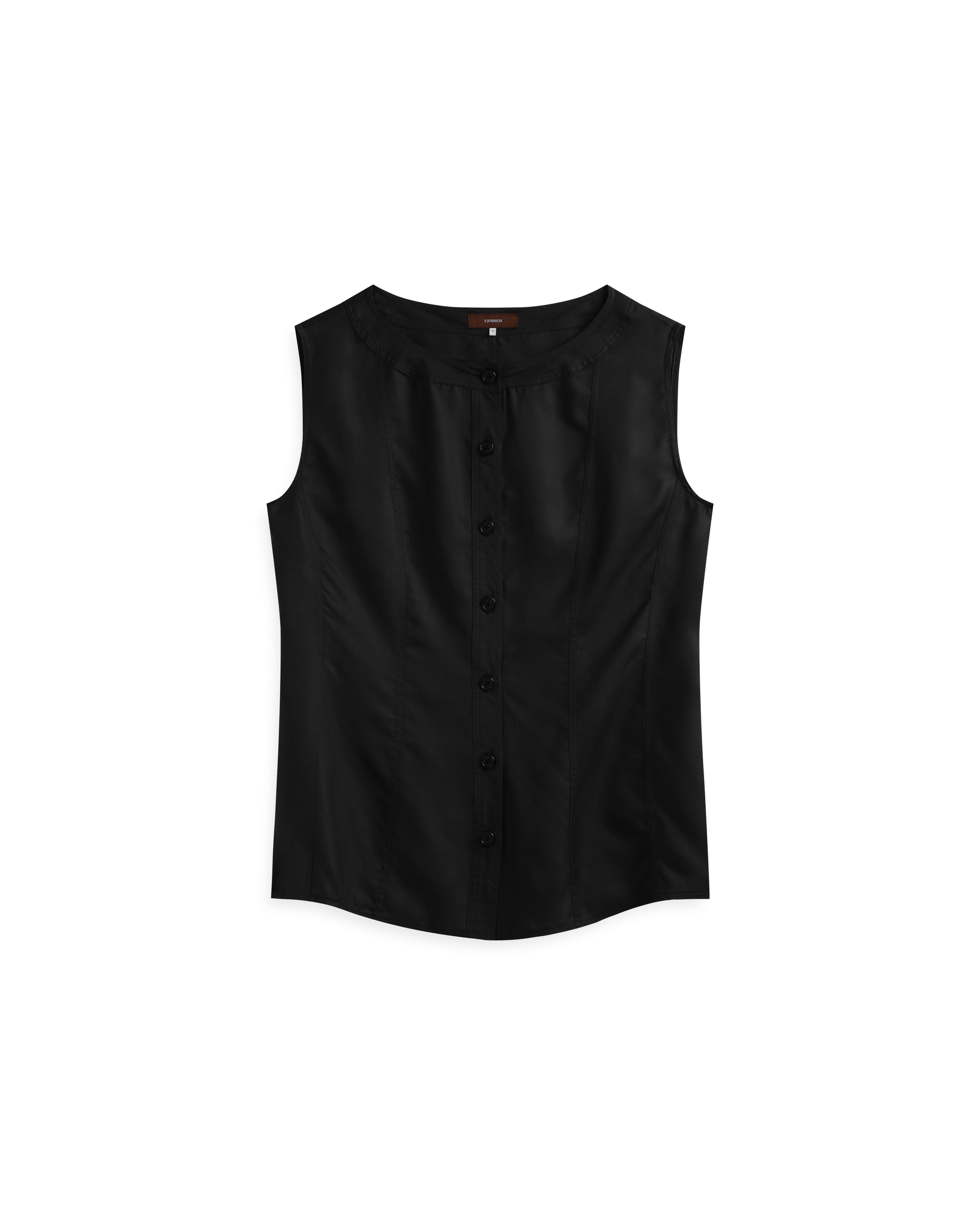 Bodice Top - Black Dupioni