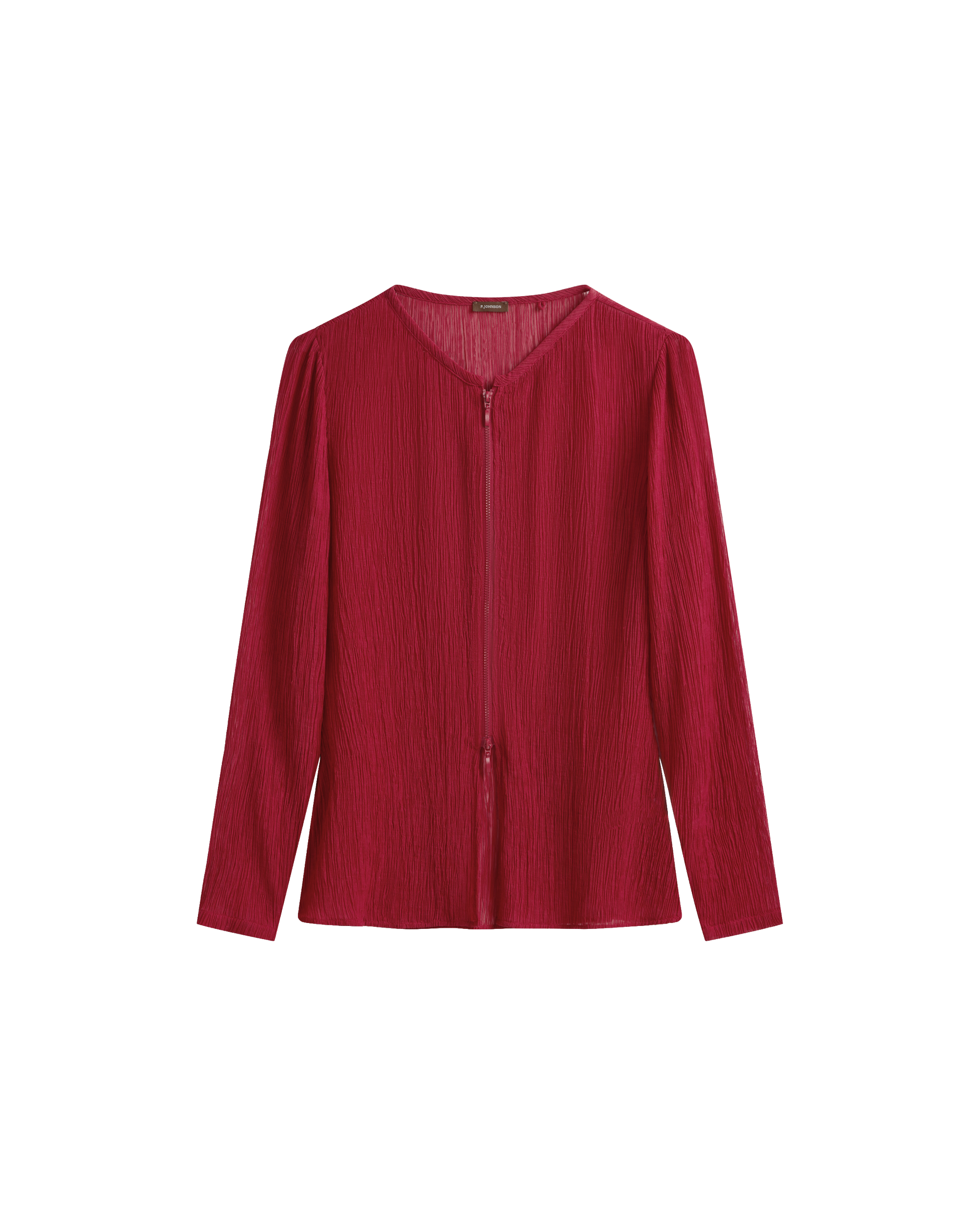 Clara Zip Top - Scarlet